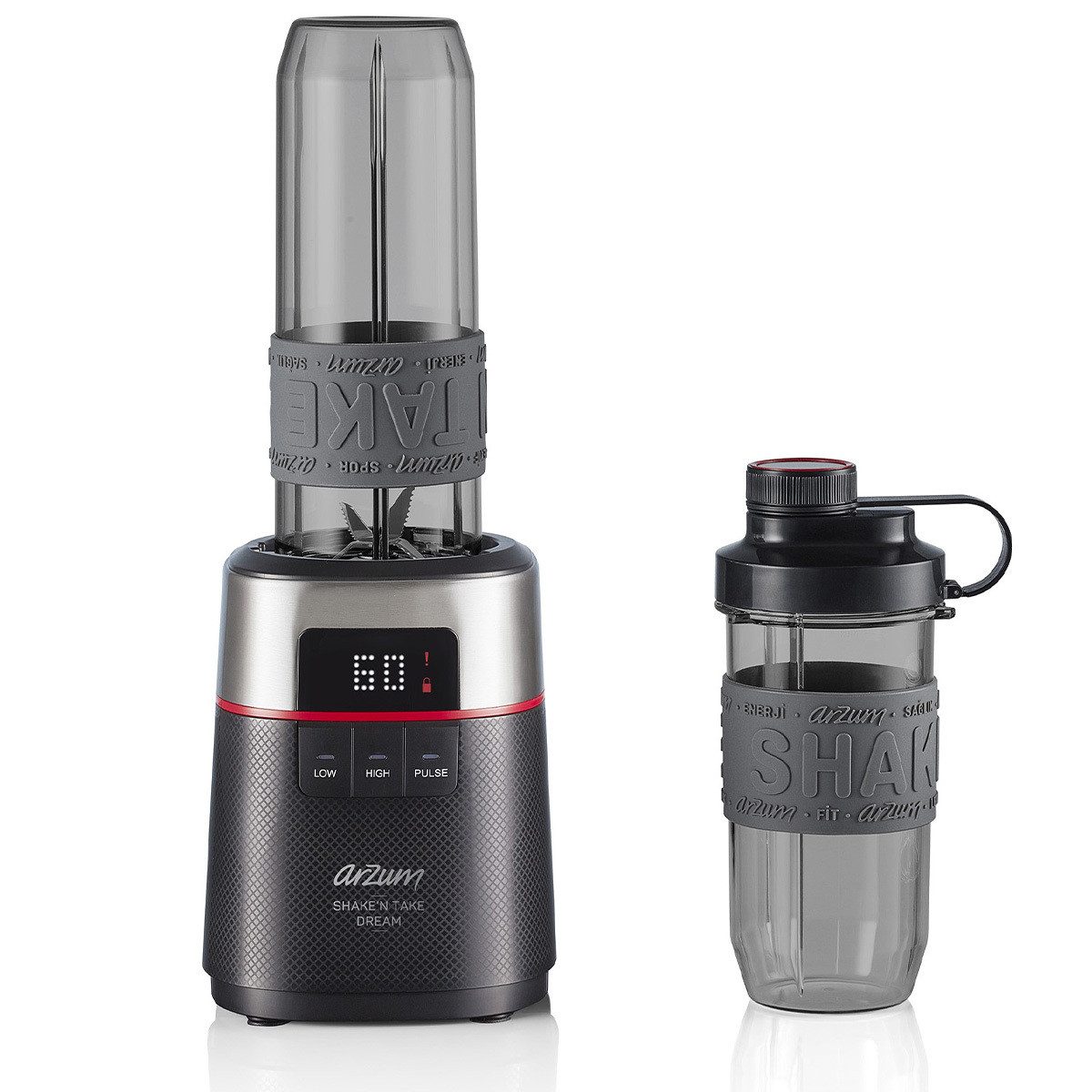 Arzum Smoothie-Maker AR1148 Shake'N Take Personal Blender 500W Leistung