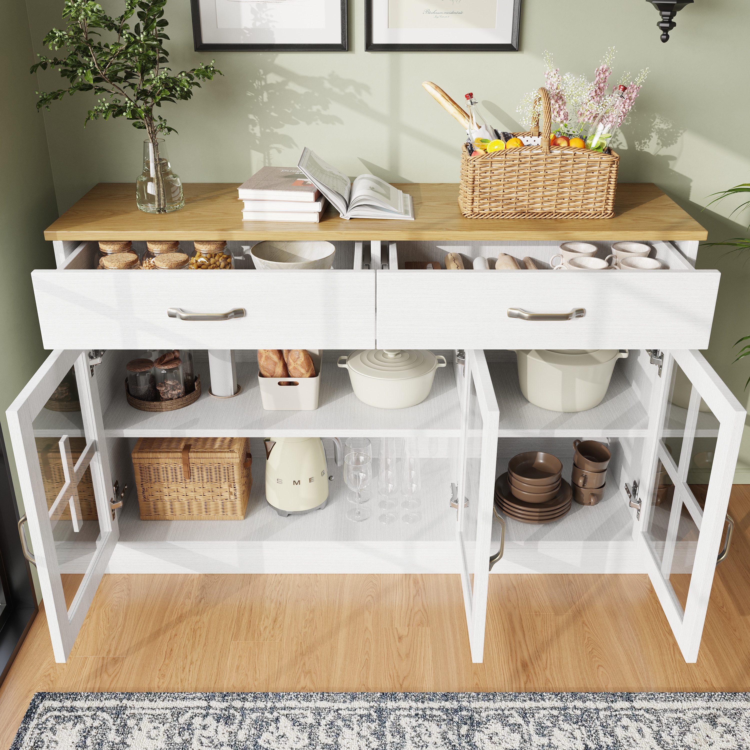 Flieks Sideboard mit 2 Schubladen und günstig online kaufen