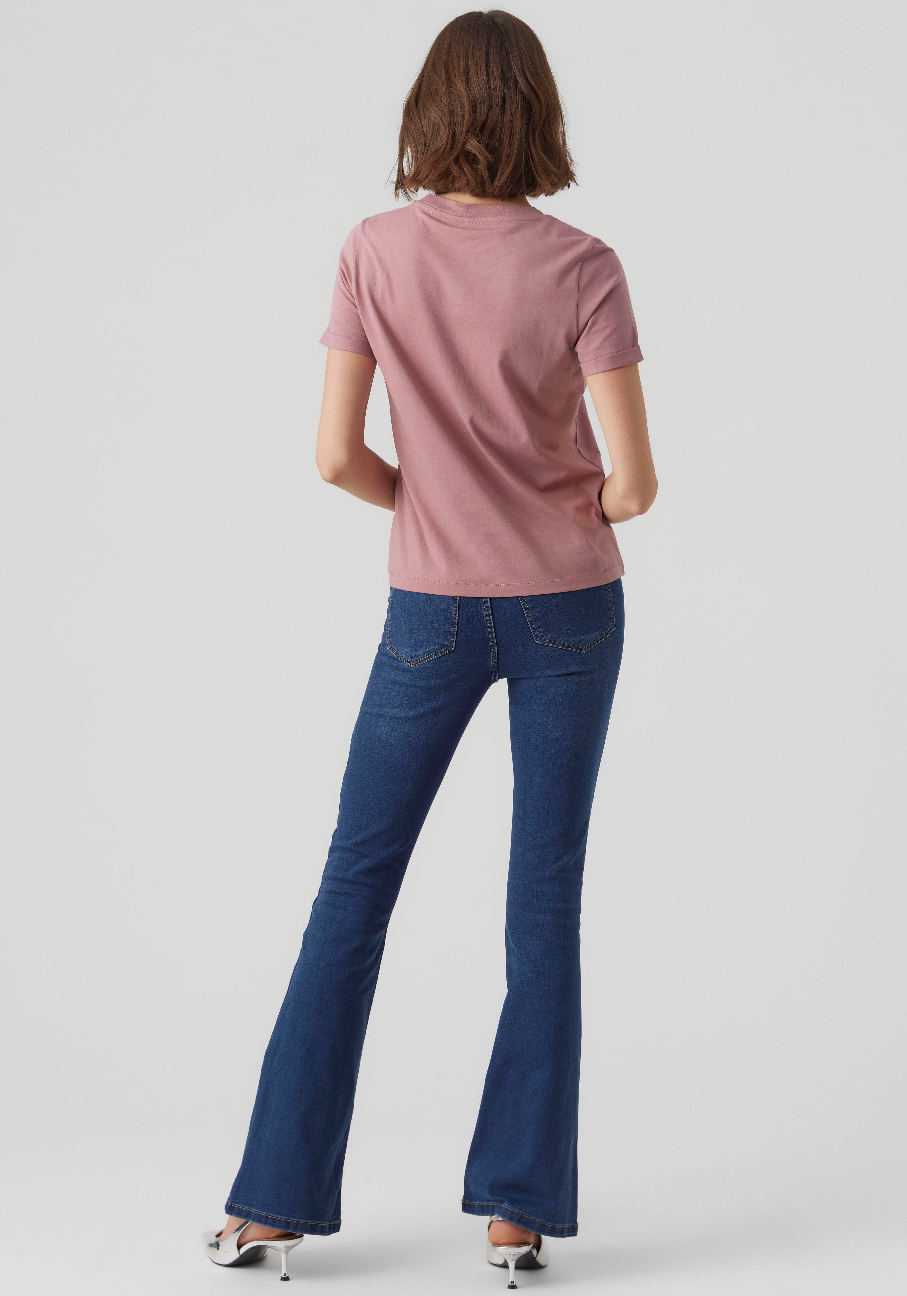 Vero Moda Kurzarmshirt VMPAULA S/S T-SHIRT NOOS Baumwolle, regular fit – Bild 5 von 5