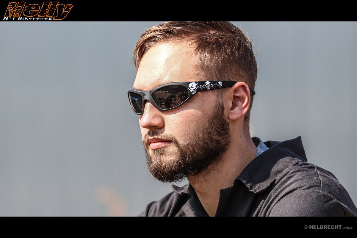 Helly - No.1 Bikereyes Motorradbrille 593, Flex-Scharniere