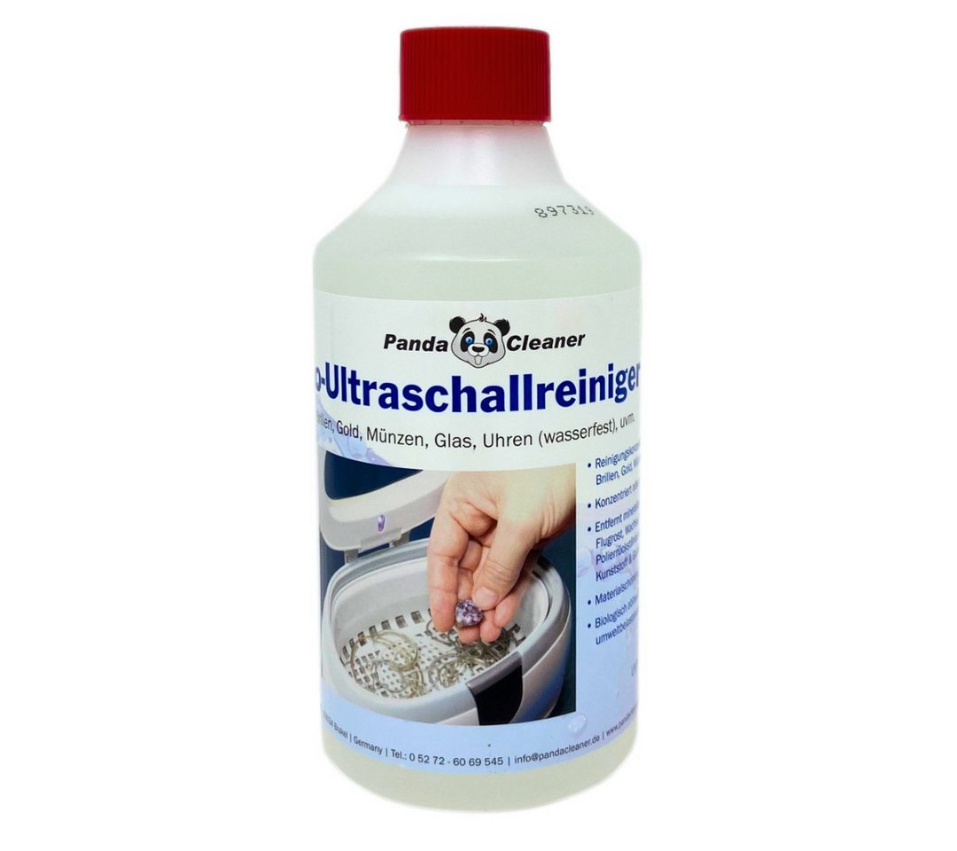 PandaCleaner Bio-Ultraschallreiniger - Konzentrat für Ultraschallbad Reinigungskonzentrat (1-St. 500ml Ultraschallreiniger für Alles)