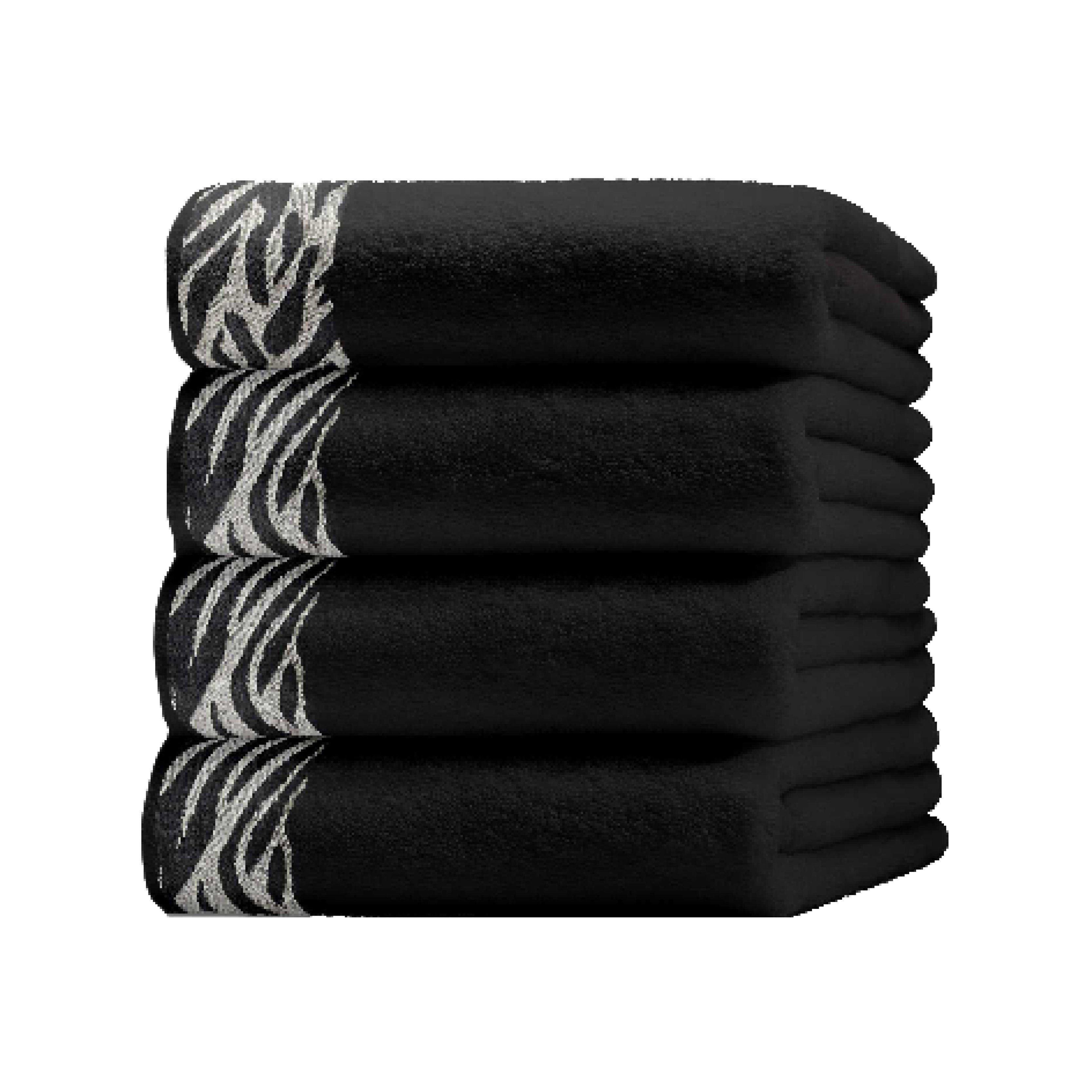 Handtuch Set Set Frottee Handtuch Duschtuch Leopard Zebra Jaquard