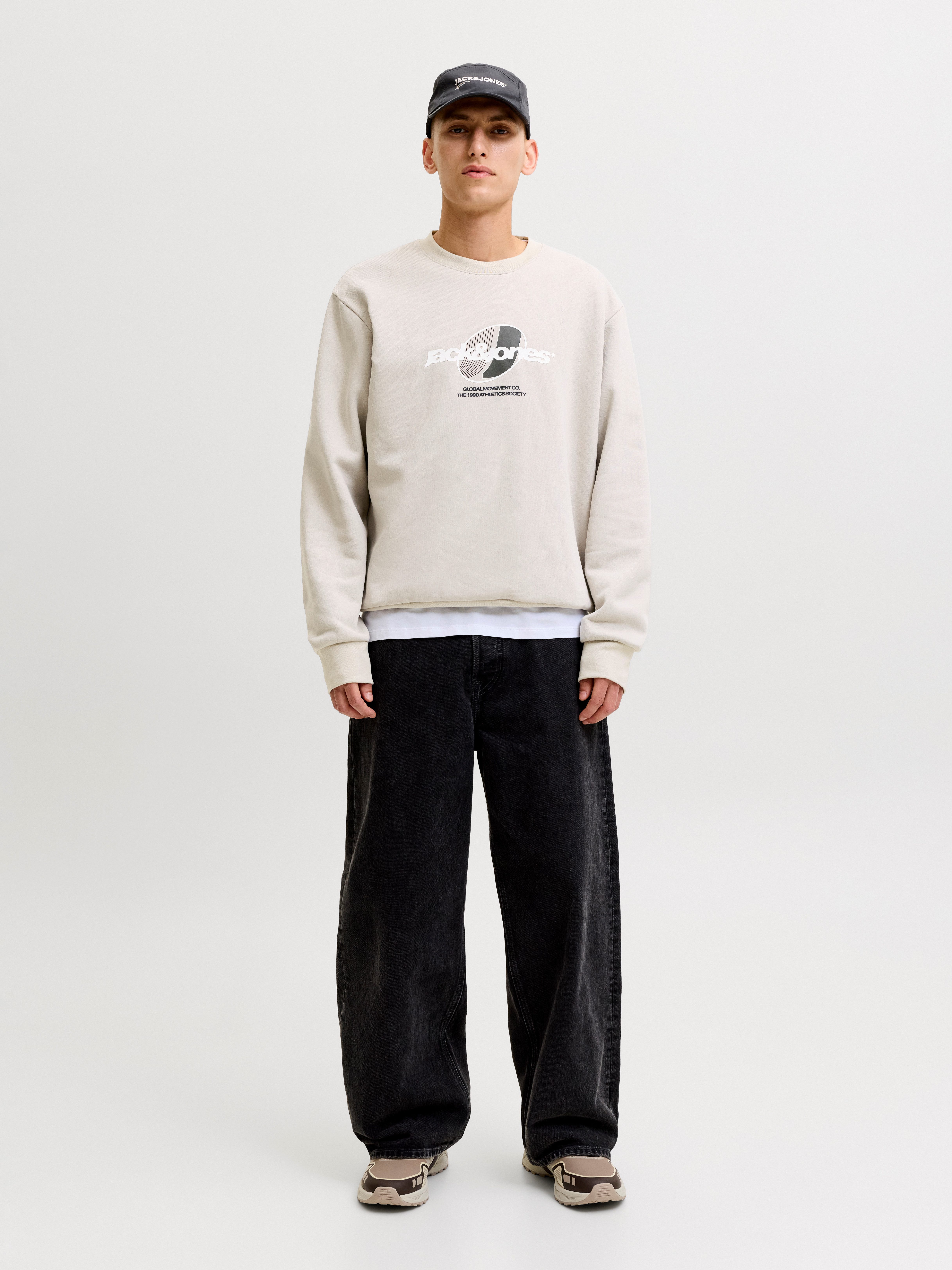 Jack & Jones Sweatshirt JCOCLUB BRANDING SWEAT CREW NECK Baumwollmischung, regular fit – Bild 4 von 5