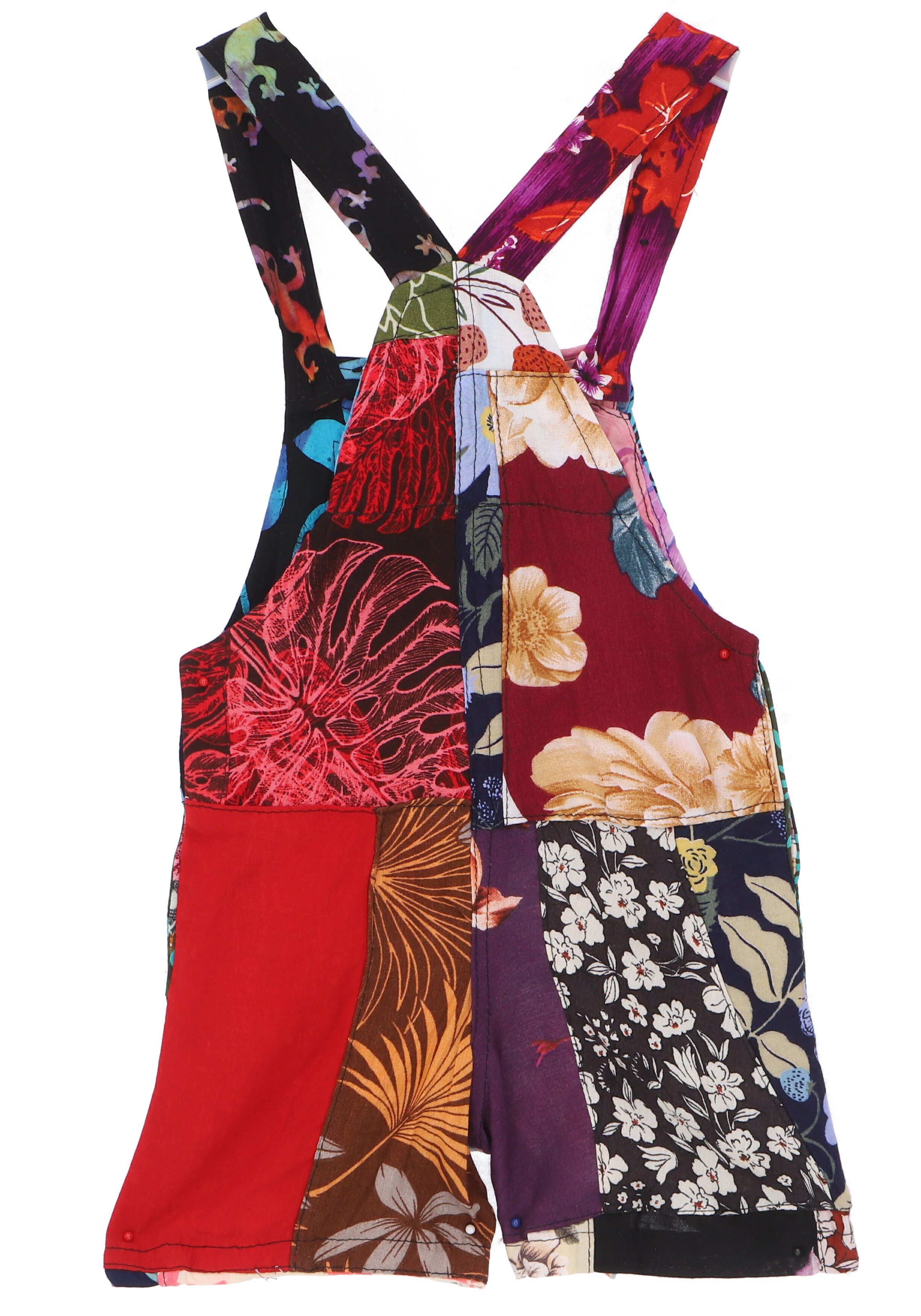 Guru-Shop Relaxhose Batik Patchwork upcycling Latzhose,..