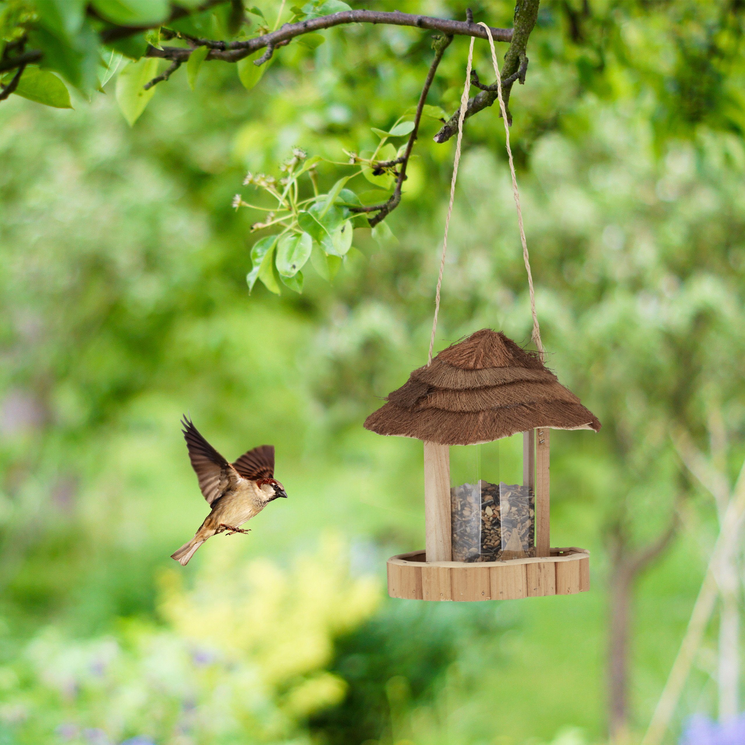 Vogelfutterhaus Vogelhaus relaxdays aus Holz