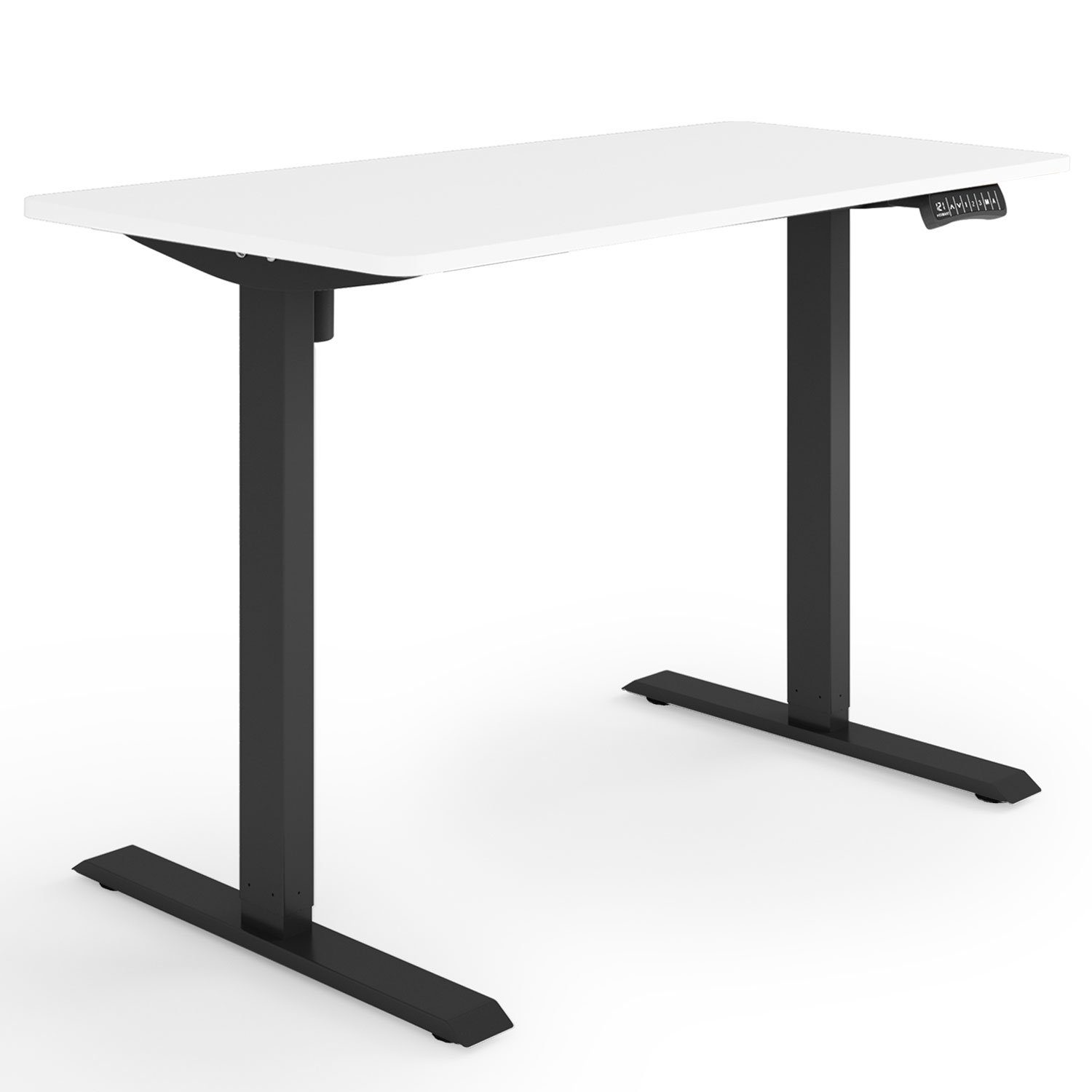 Schreibtisch Elektrisch Schreibtisch ETX-121 cm Rahmen: Tischplatte: / ESMART x Weiß 60 120 ESMART Germany, Schwarz höhenverstellbarer