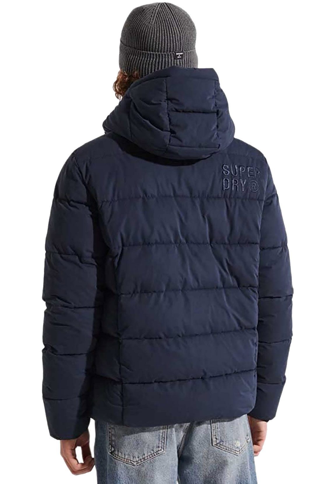Eclipse Navy Superdry Blaue Winterjacke Superdry Steppjacke