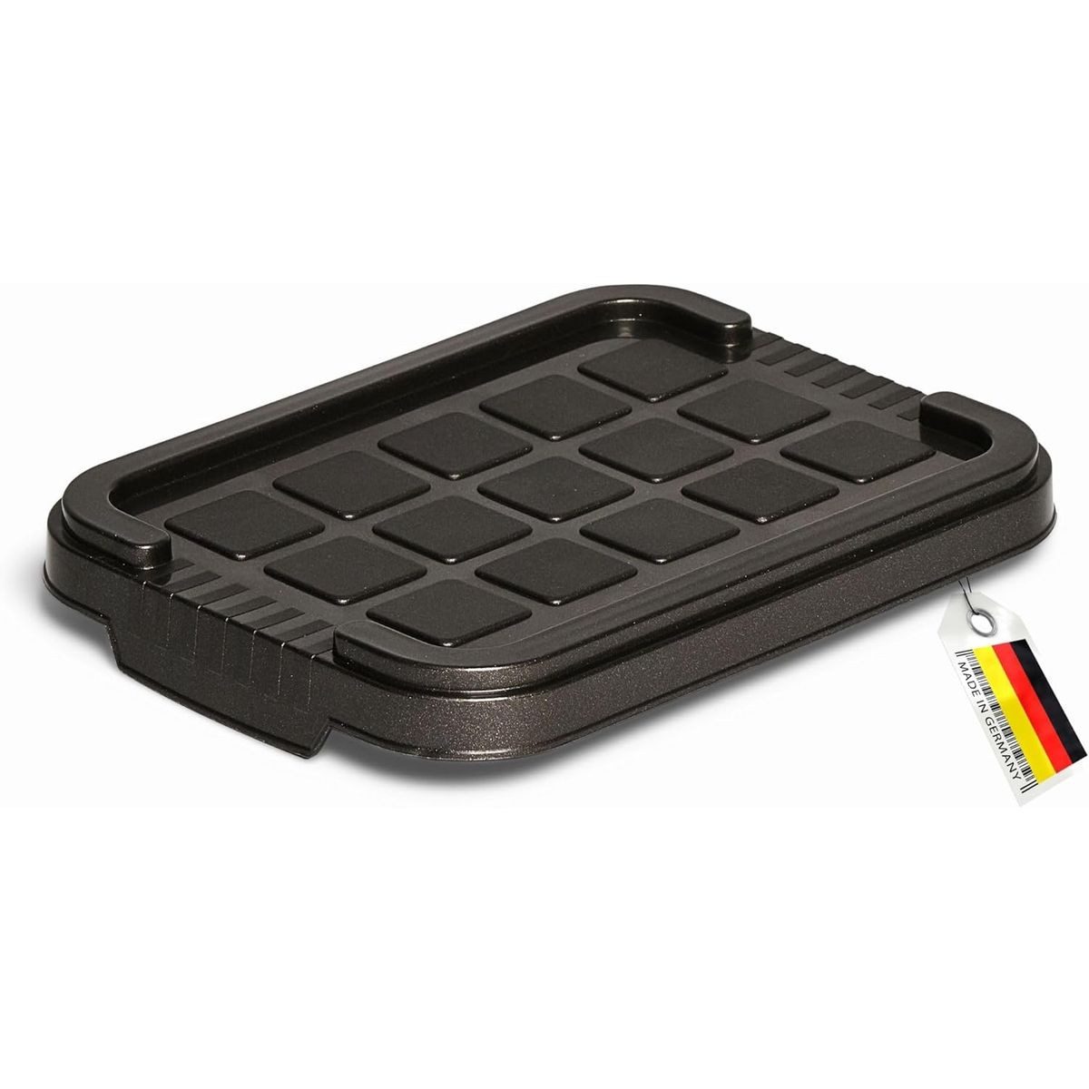 Novaliv Aufbewahrungsbox 30529-1 (1 St), Novaliv 1x Ersatzdeckel 2 Liter mit Clipverschluss 19x14 cm Antrazit