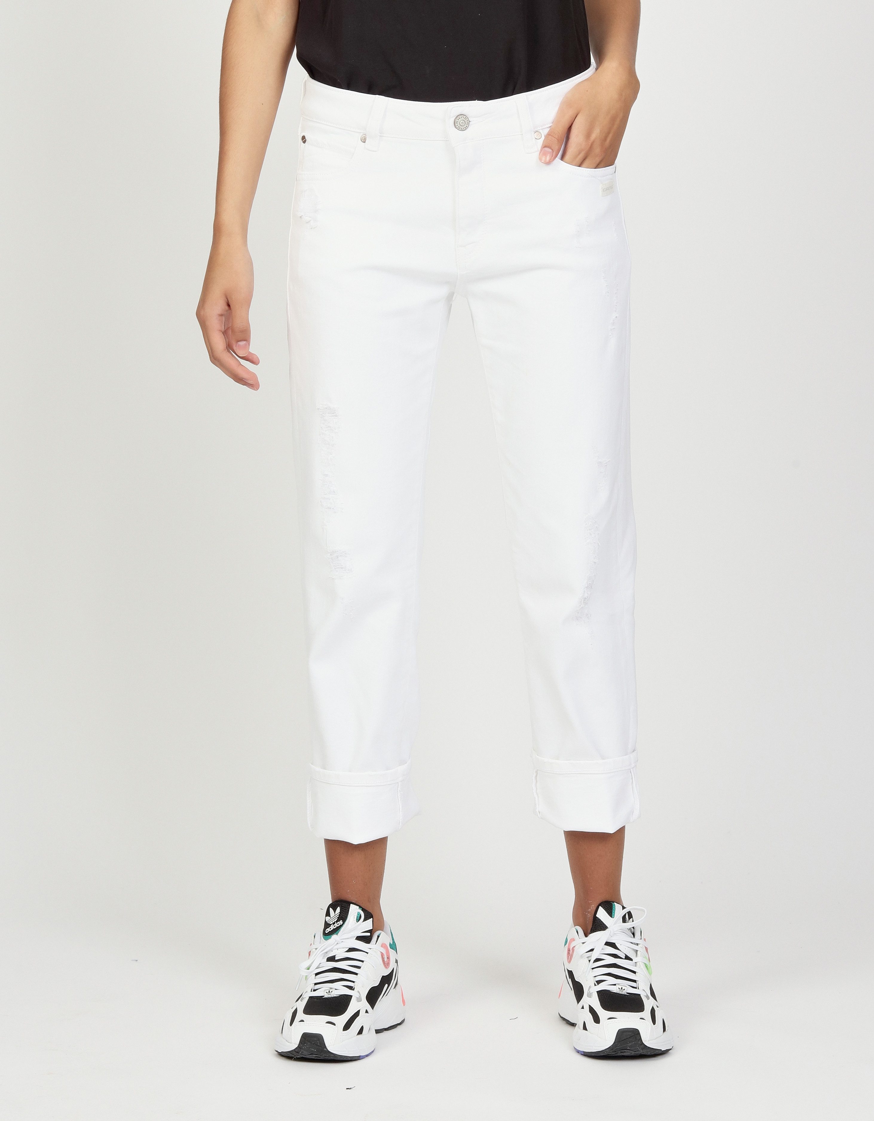 GANG Boyfriend-Jeans 94NADIA 5-Pocket Style mit Reißverschluss und Knopf günstig online kaufen