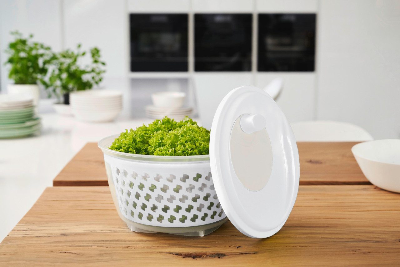 ROTHO Küchenorganizer-Set Rotho Salatschleuder Fresh 4,5 L mistletoe white