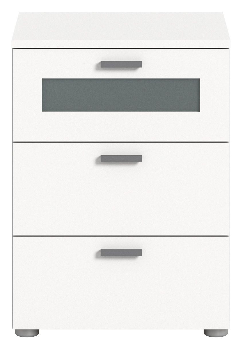 xonox.home Nachtkommode Xeno, Weiß Melamin 45x60x40 cm