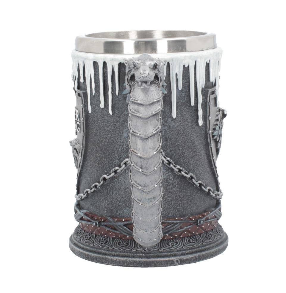Nemesis Now Bierkrug Game of Thrones Krug Stark, 1-tlg., Offiziell lizenzierter, handbemalter Krug