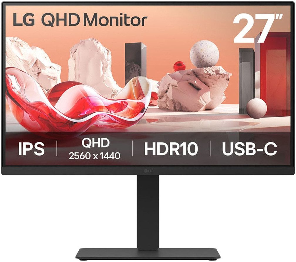 LG 27BA75QB LED-Monitor (68 cm/27 ", 2560 x 1440 px, WQHD, 5 ms Reaktionszeit, 100 Hz, IPS)