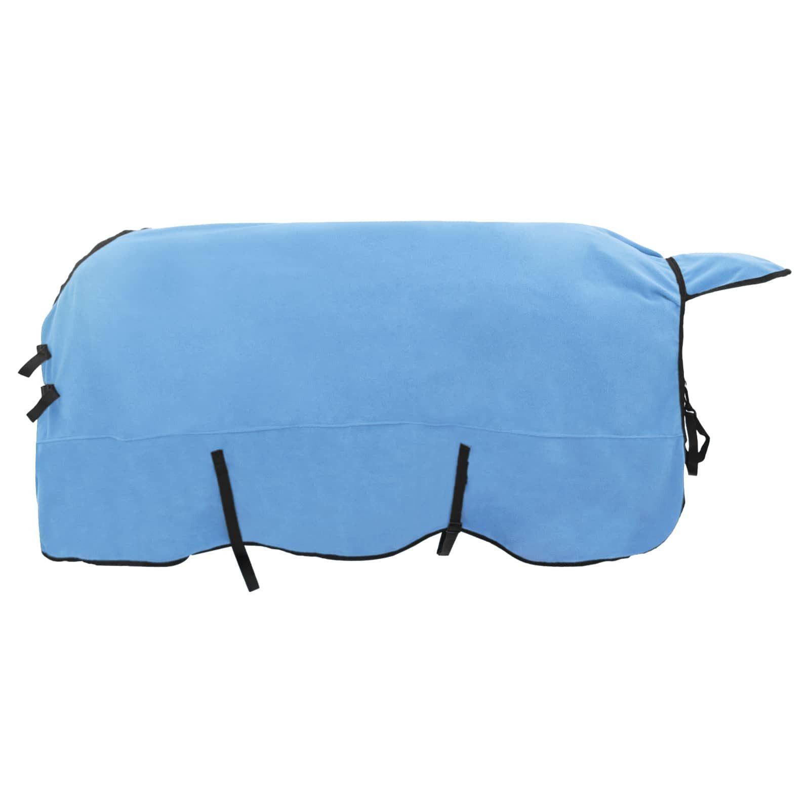 vidaXL Tierdecke Pferdedecke Volles Aqua 135 cm Polyester-Fleece