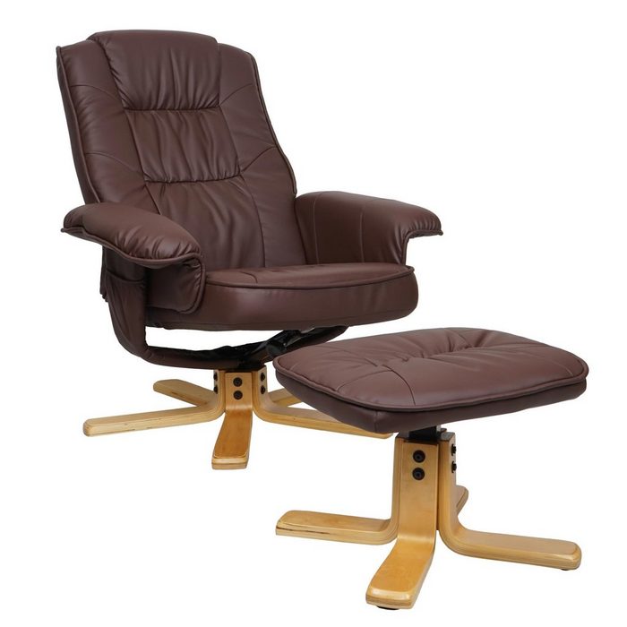 MCW Relaxsessel H56 Um 360° drehbar Sessel neigbar Bequeme Polsterung Praktische Tasche