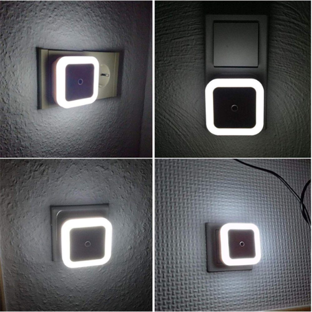 [2 LED GelldG Dämmerungssensor Nachtlicht mit Stück] Steckdose, Nachtlicht