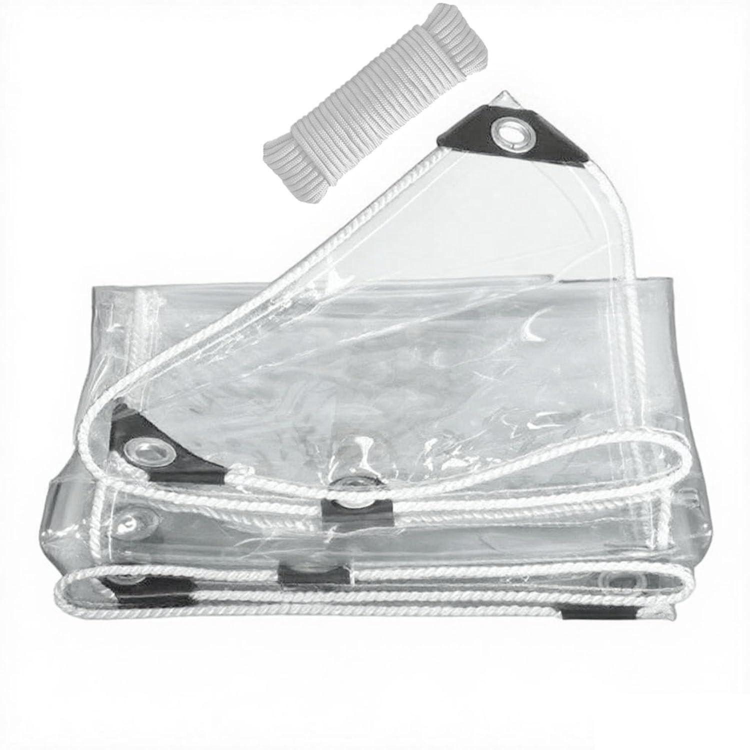 LuxusKollektion Schutzplane Transparente Plane 1x3M mit Ösen (1-St)