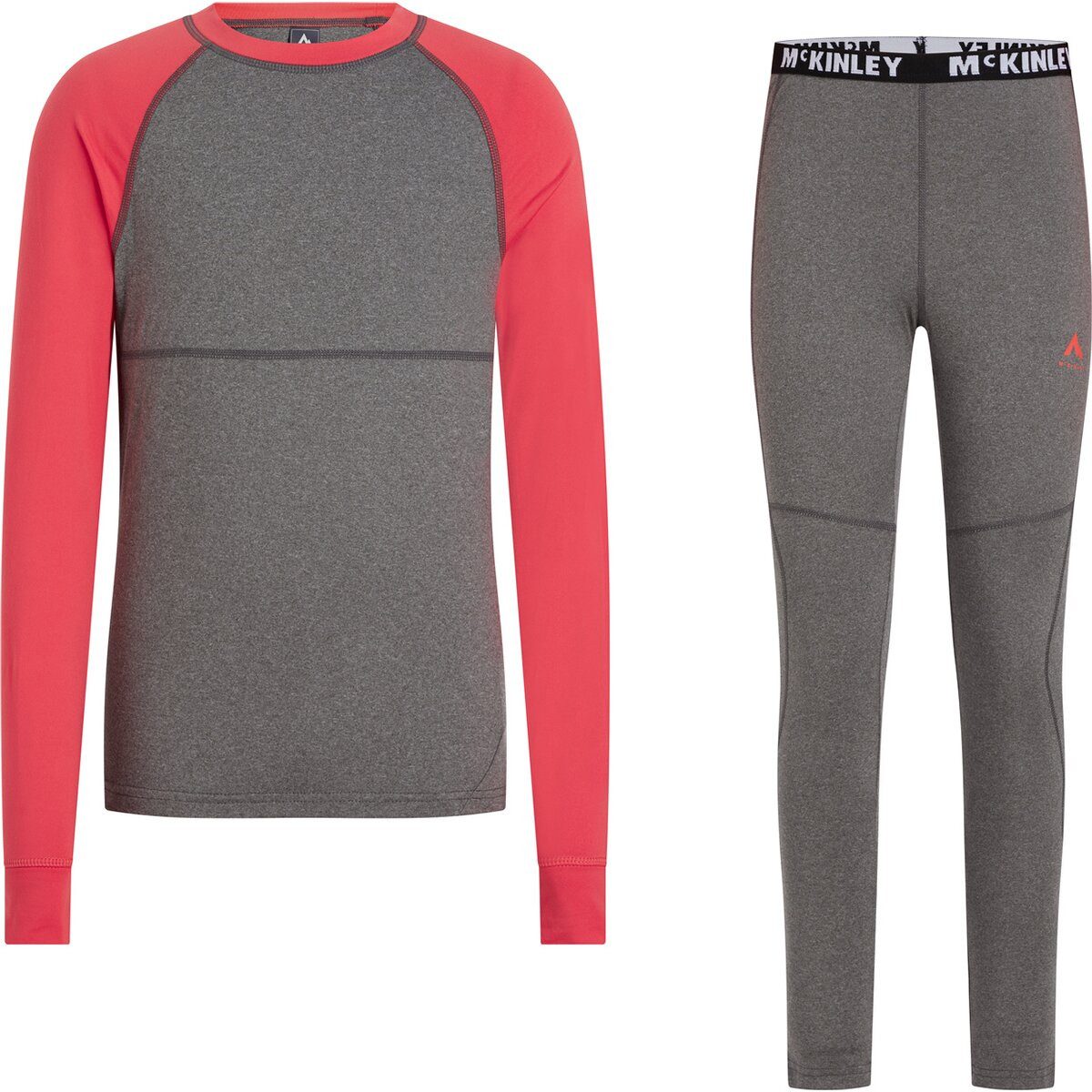 McKINLEY Langarmshirt & Hose Ki.-Funkt-Wä-Set Dustin II/Dylan II J RED LIGHT