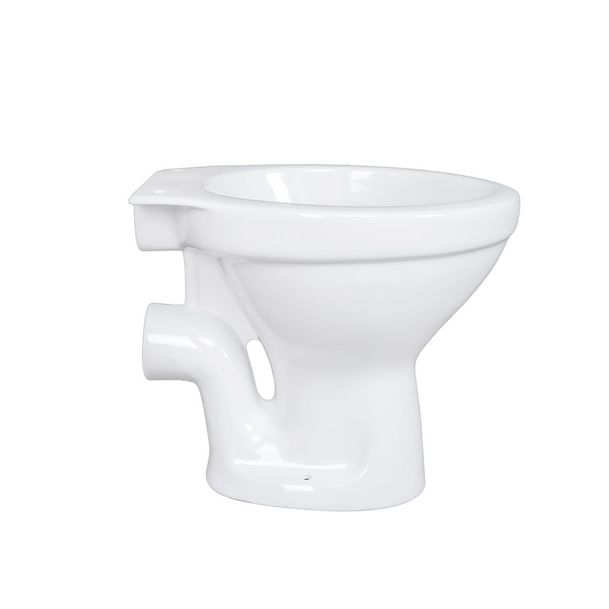 Belvit Tiefspül-WC BV-SW5001, Stand WC Toilette Abgang Waagerecht Wand Tiefspüler Weiß Stehend