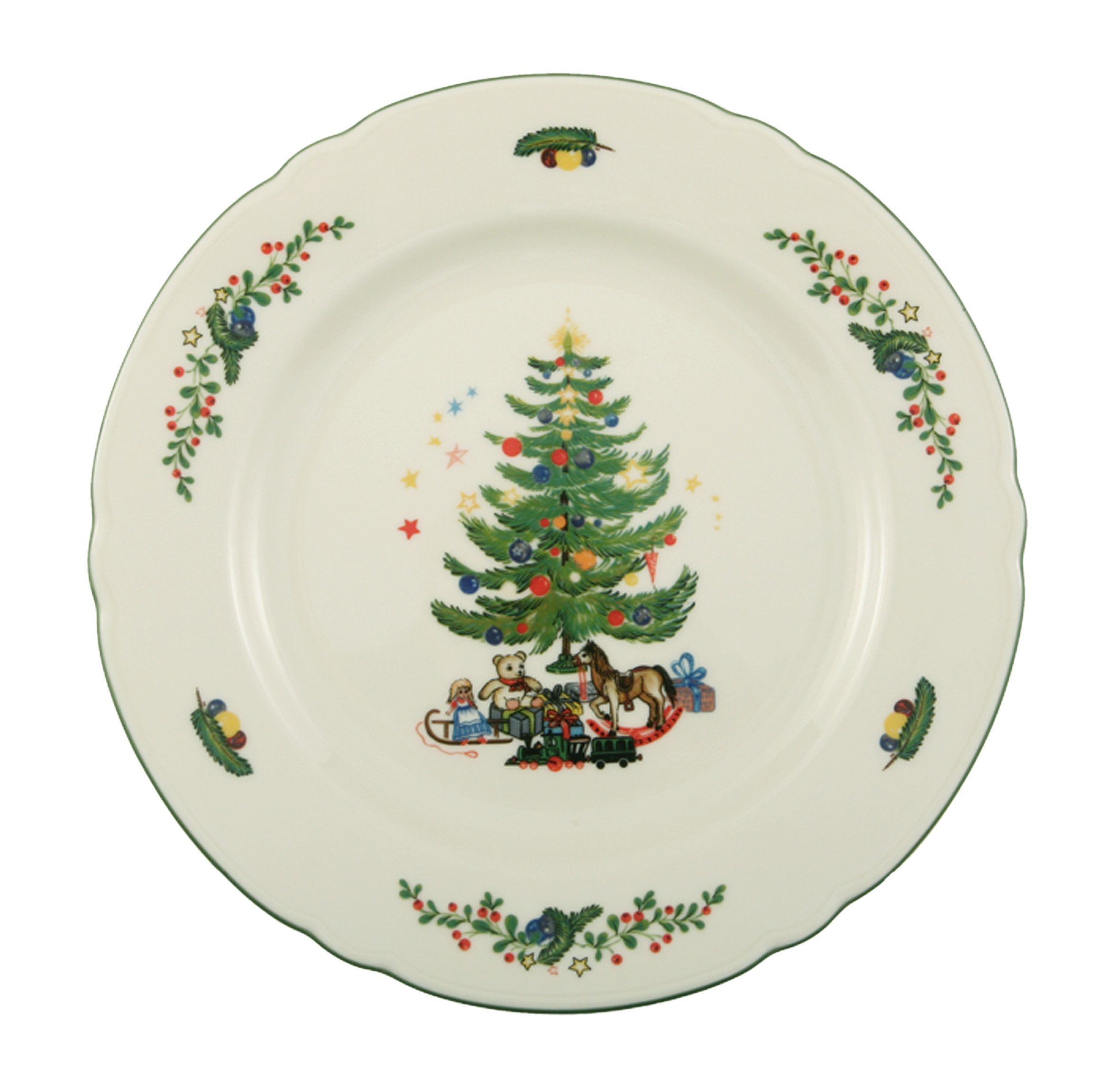 Seltmann Weiden Frühstücksteller Marieluise Weihnachten, (1 St), Teller rund 20 cm