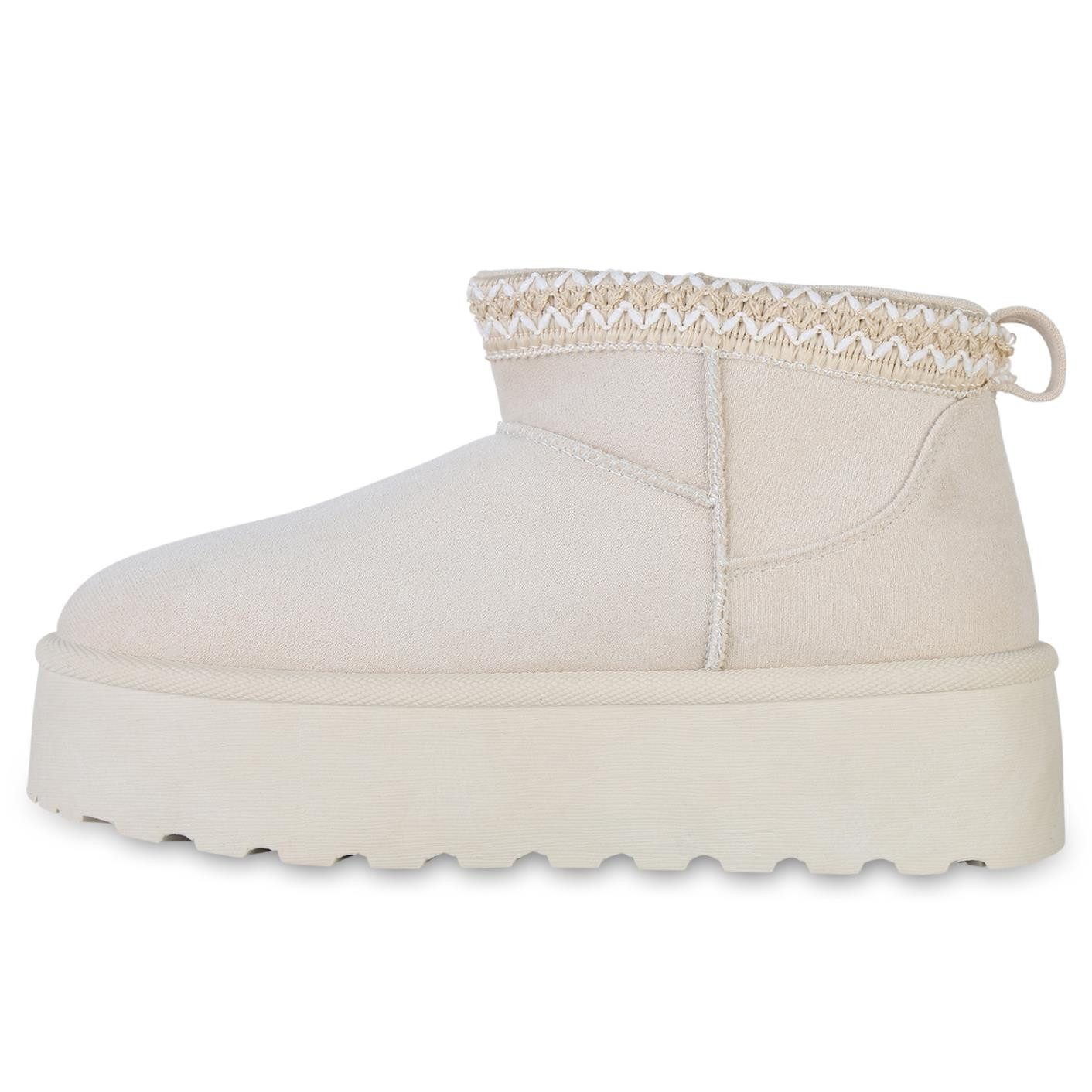 VAN HILL 841461 Winterstiefelette Damen Warm Gefütterte Winter Boots Stiefe günstig online kaufen