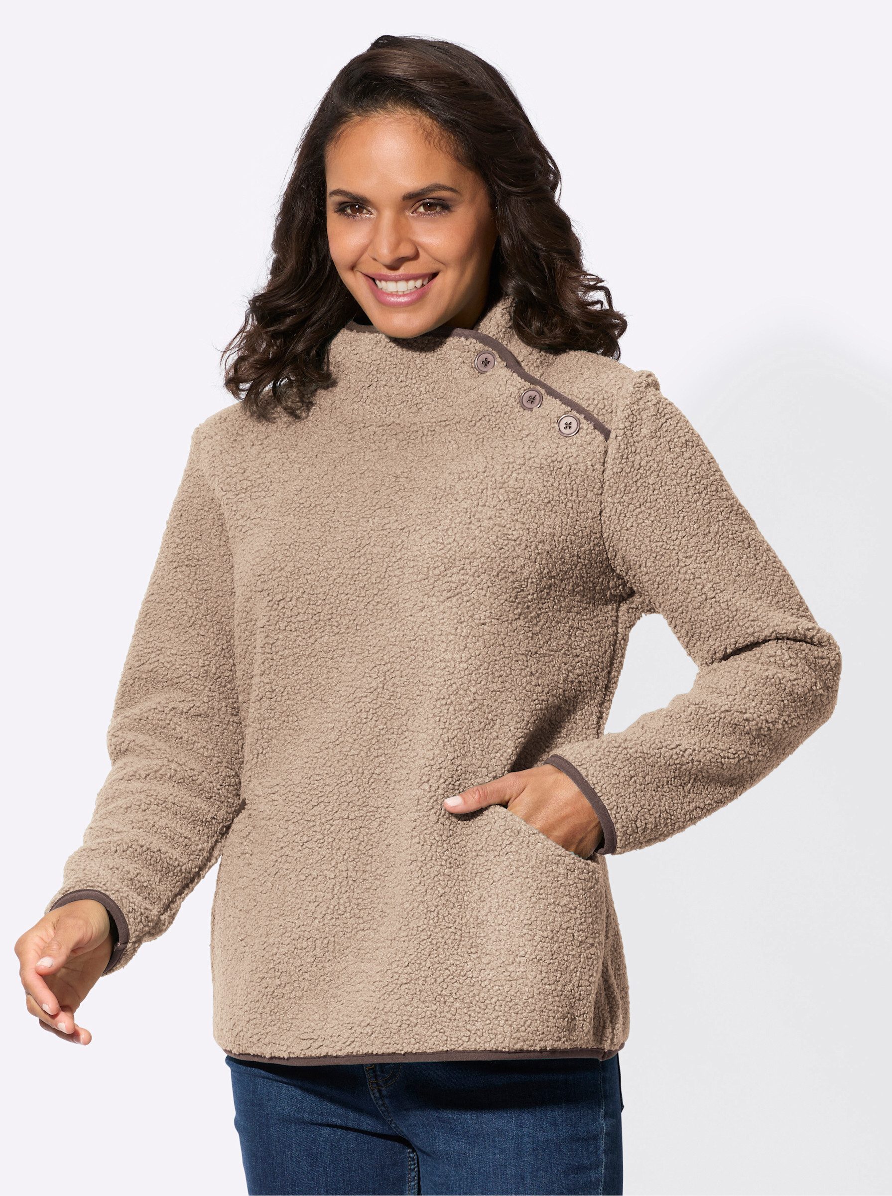 Casual Looks Fleeceshirt "Fleece-Shirt", (1 tlg.) günstig online kaufen