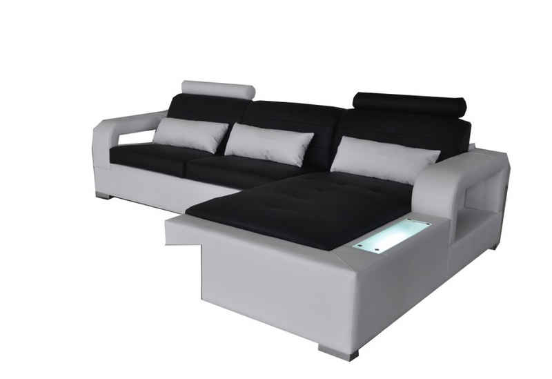JVmoebel Ecksofa, Ledersofa Couch Wohnlandschaft Eck Design Modern Sofa L-Form