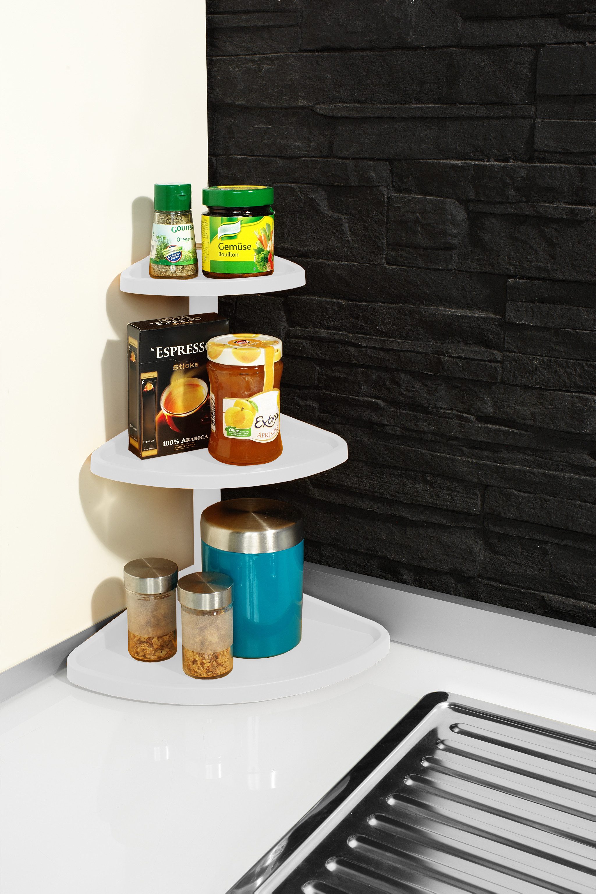 Ruco Küchenregal Eckregal, Flexibel einsetzbar, hochwertiges Material, Made günstig online kaufen