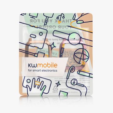 kwmobile Sleeve 2x Hülle für Garmin Venu Sq Music / Sq, Silikon Fullbody Cover Case Schutzhülle Set