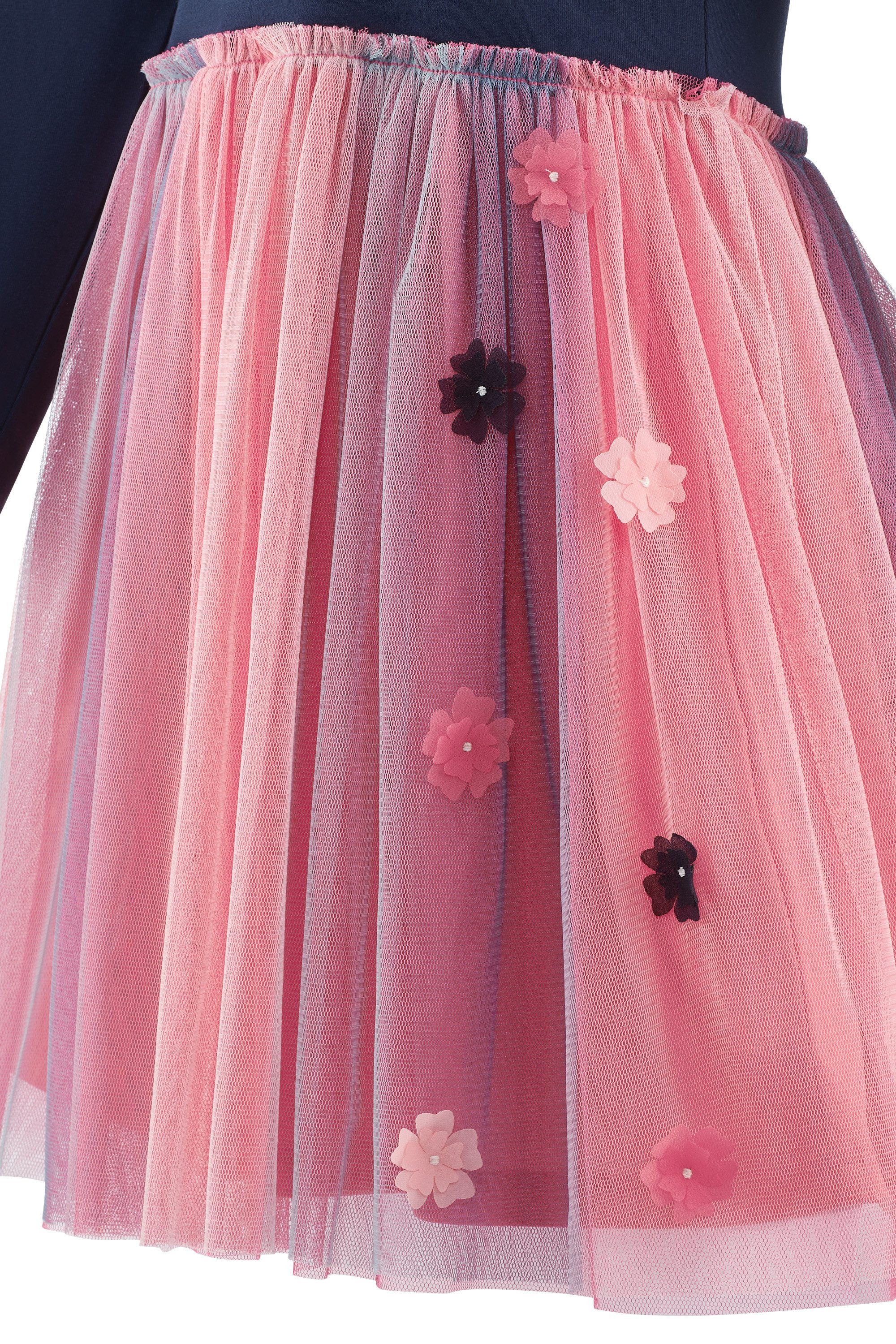 happy girls Jerseykleid Baumwollmischung, Blütenapplikationen – Bild 4 von 5
