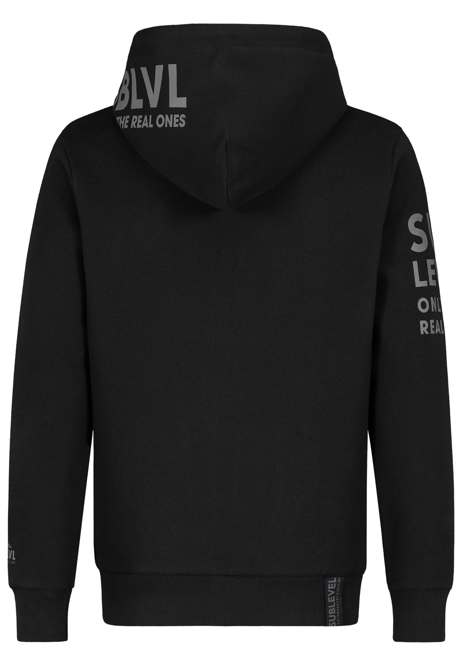SUBLEVEL Sweatjacke Herren Sweat Jacke Hoodie Kapuzenpullover Übergangs Herbst Winter – Bild 4 von 5
