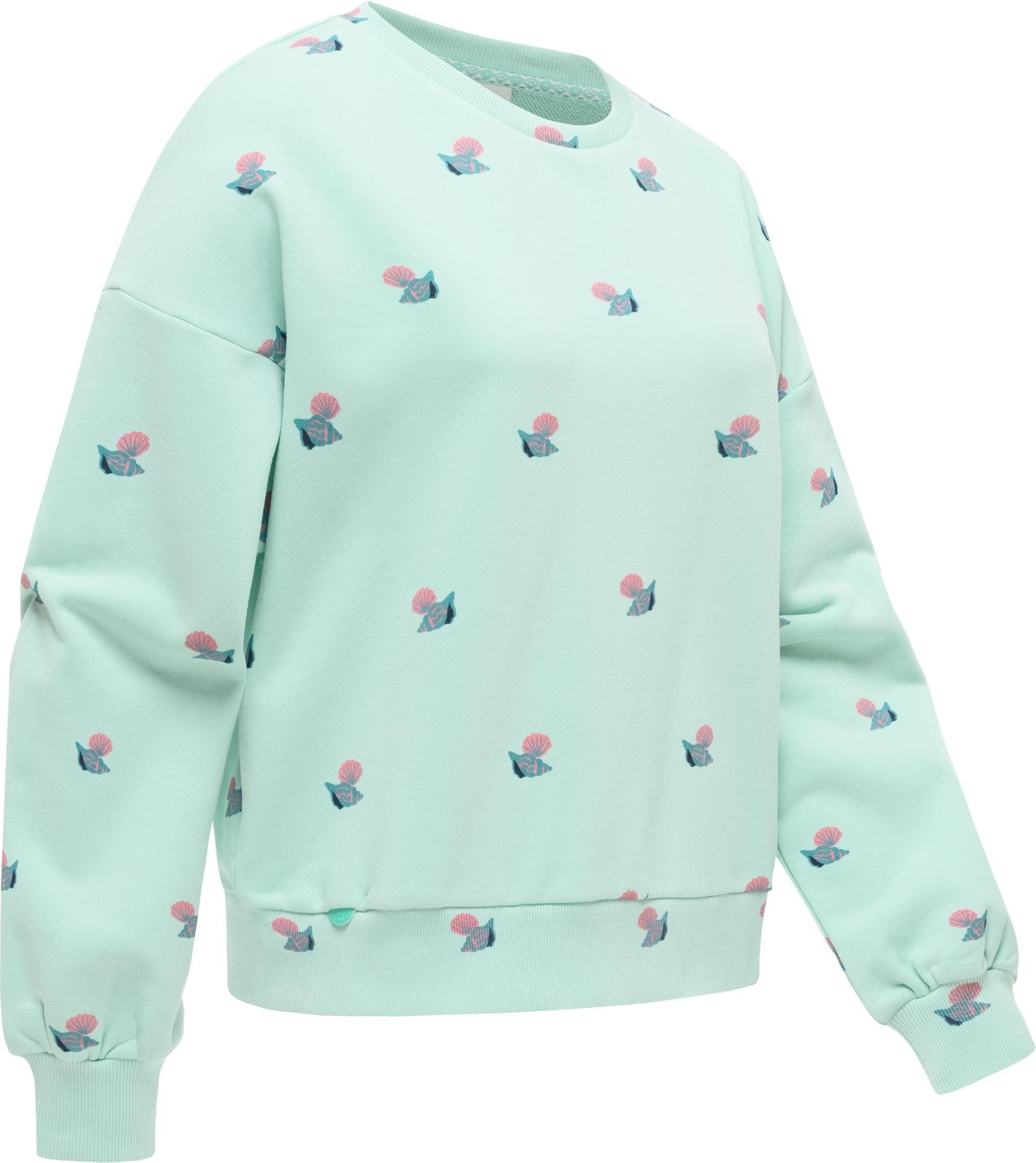 Ragwear Sweater Wuss Shells lässiges oversized Damen Sweatshirt mit Allover-Print