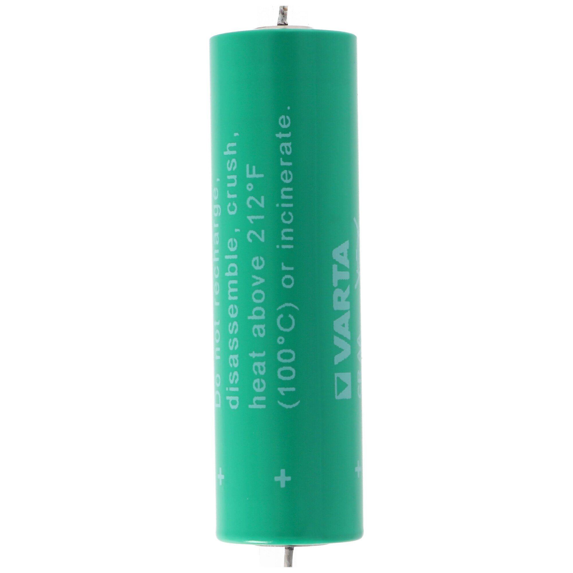 VARTA Varta CR AA Lithium Axial Batterie (3,0 V) Batterie, mit passend Draht Wärmezähler für