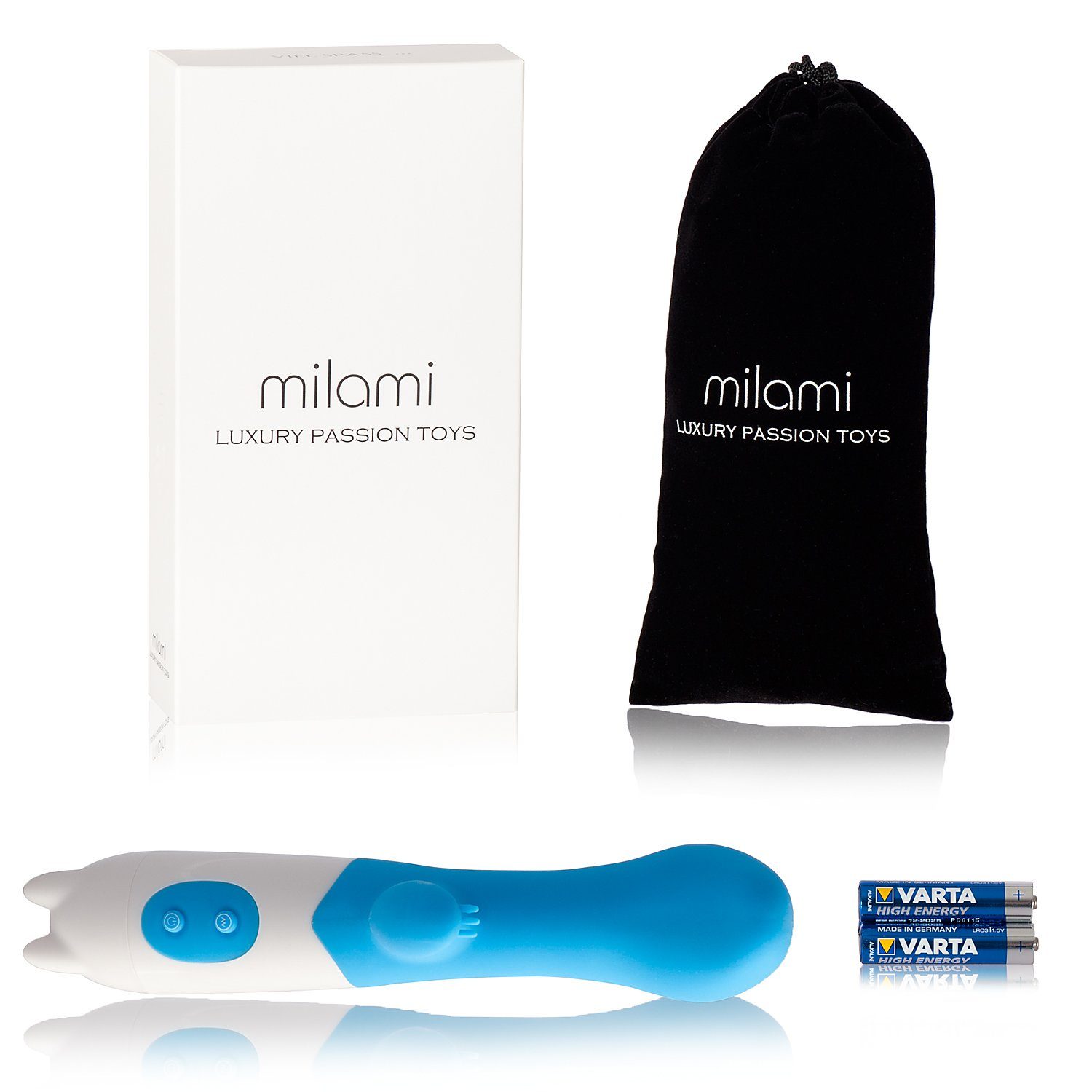extra G-Punkt-Vibrator G-Spot Sextoy mit Klitorisstimulation, Vibrator milami Klitorisstimulation mit blau extra
