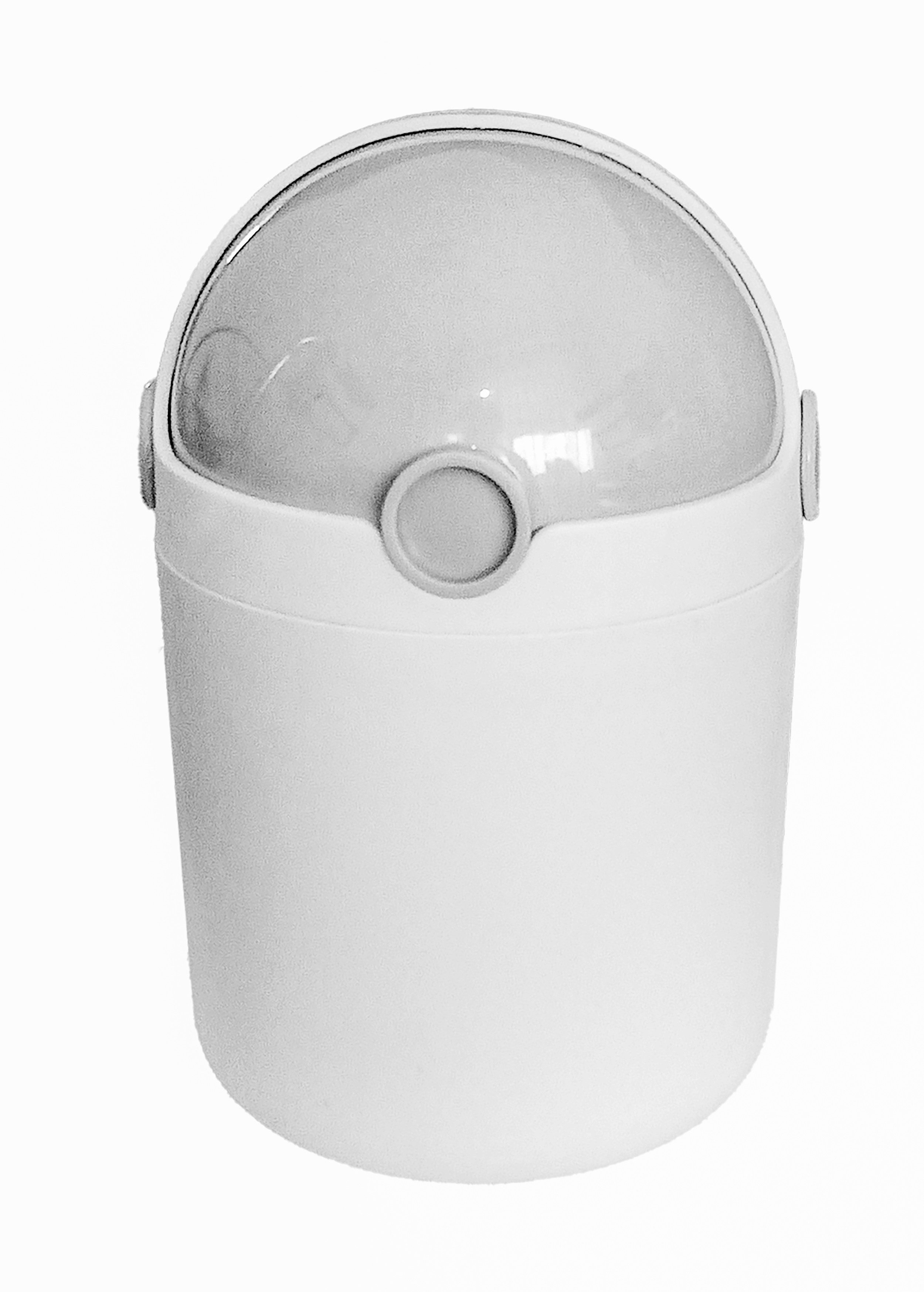 *Alpina* Kosmetikeimer TISCHABFALLEIMER 19cm "Bulletbin" mit Deckel Tischmülleimer 4, Kosmetikeimer Abfalleimer Mülleimer Papierkorb Müllbehälter