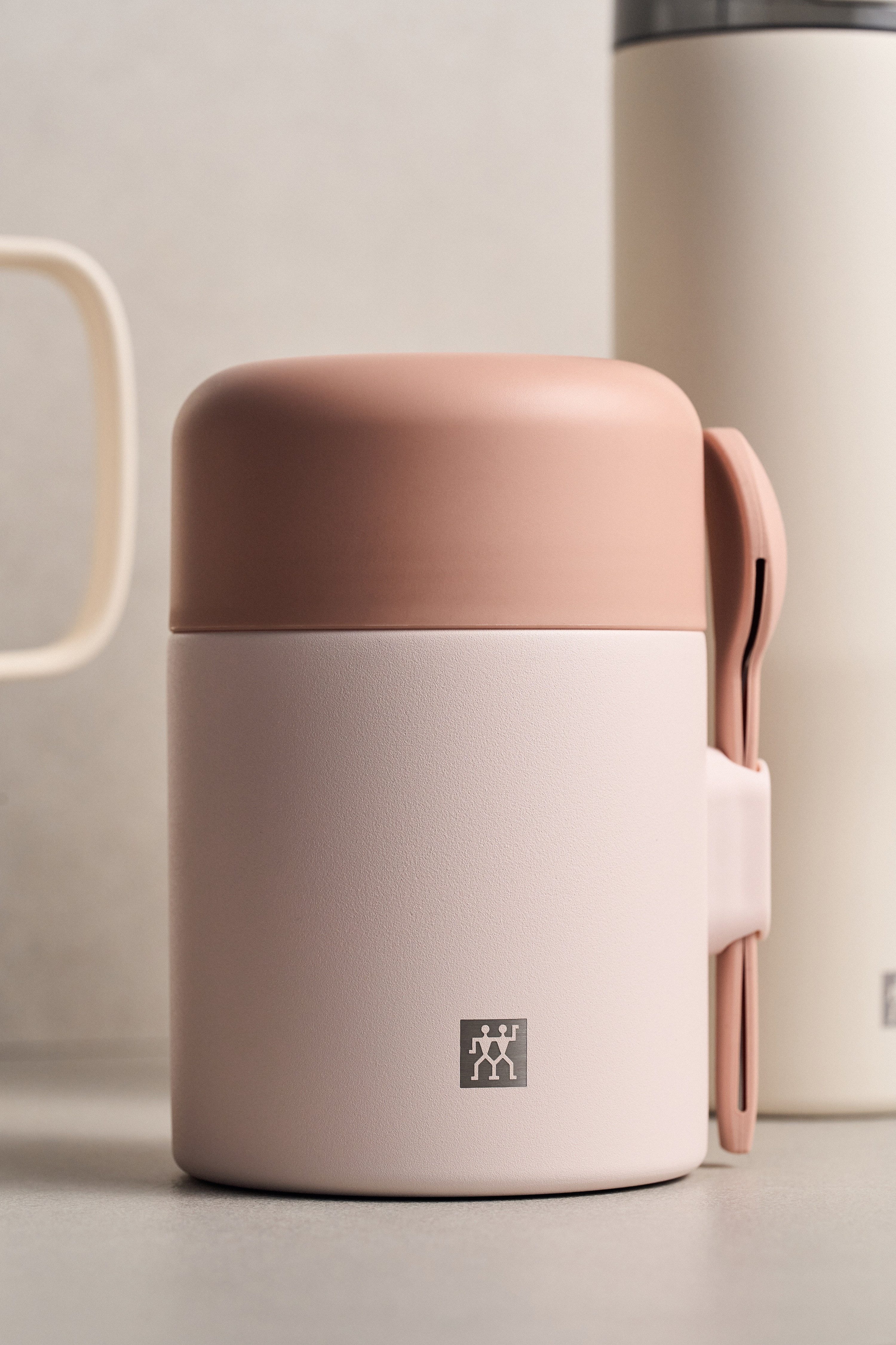 Zwilling Thermobehälter Thermo Plus, Edelstahl, (1-tlg), Auslaufsicher, Doppelwandisolierung, mit Löffel, Edelstahl