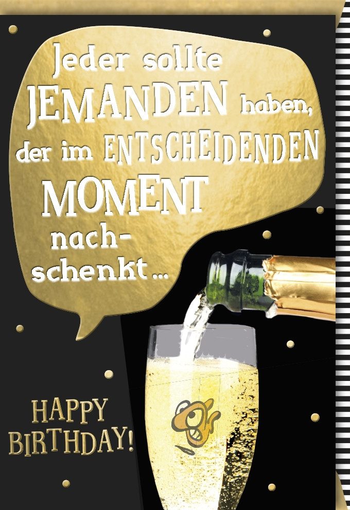 Grußkarten Geburtstag - Glückwunschkarte im Format 11,5 x 17 cm mit Umschlag