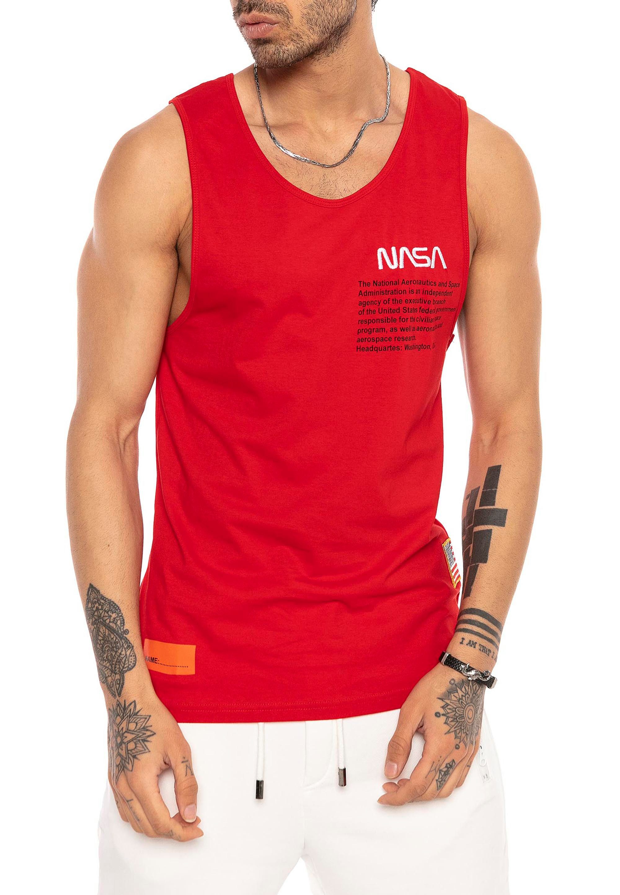 RedBridge Muscleshirt mit NASA Print Lässiges günstig online kaufen