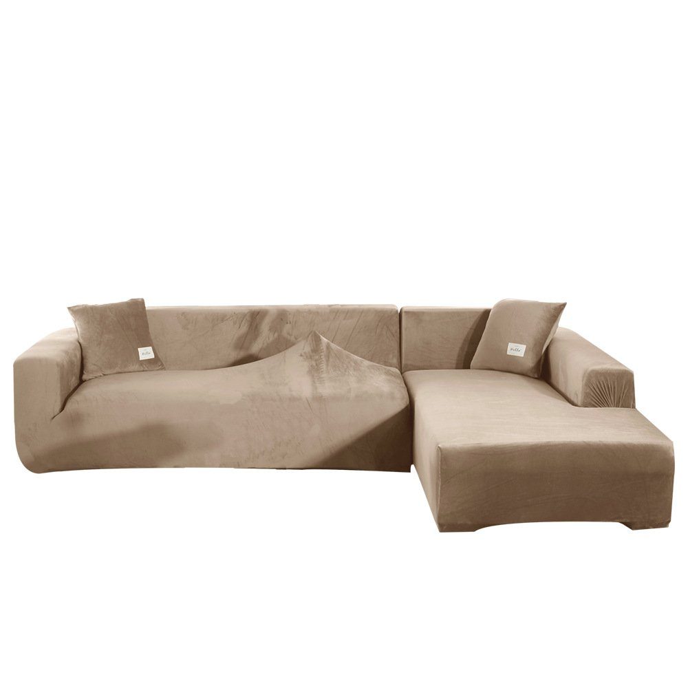 Sofahusse Sofaüberzug Stretch Waschbarerkratzfester rutschfest 3Sitzer, SofaCover FELIXLEO