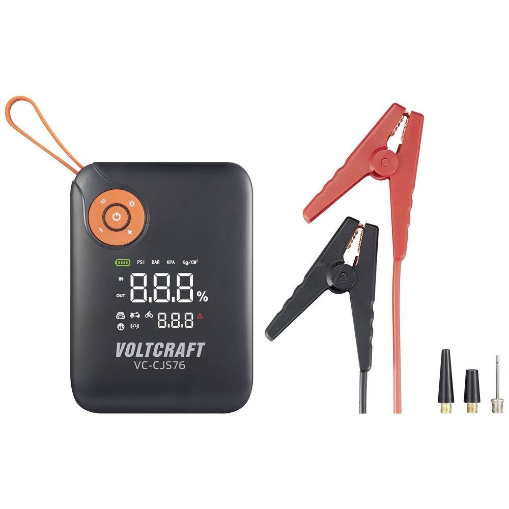 VOLTCRAFT 4-in-1 Starthilfe, 7200 mAh mit Druckluftkompressor VC-16024485 Energiestation