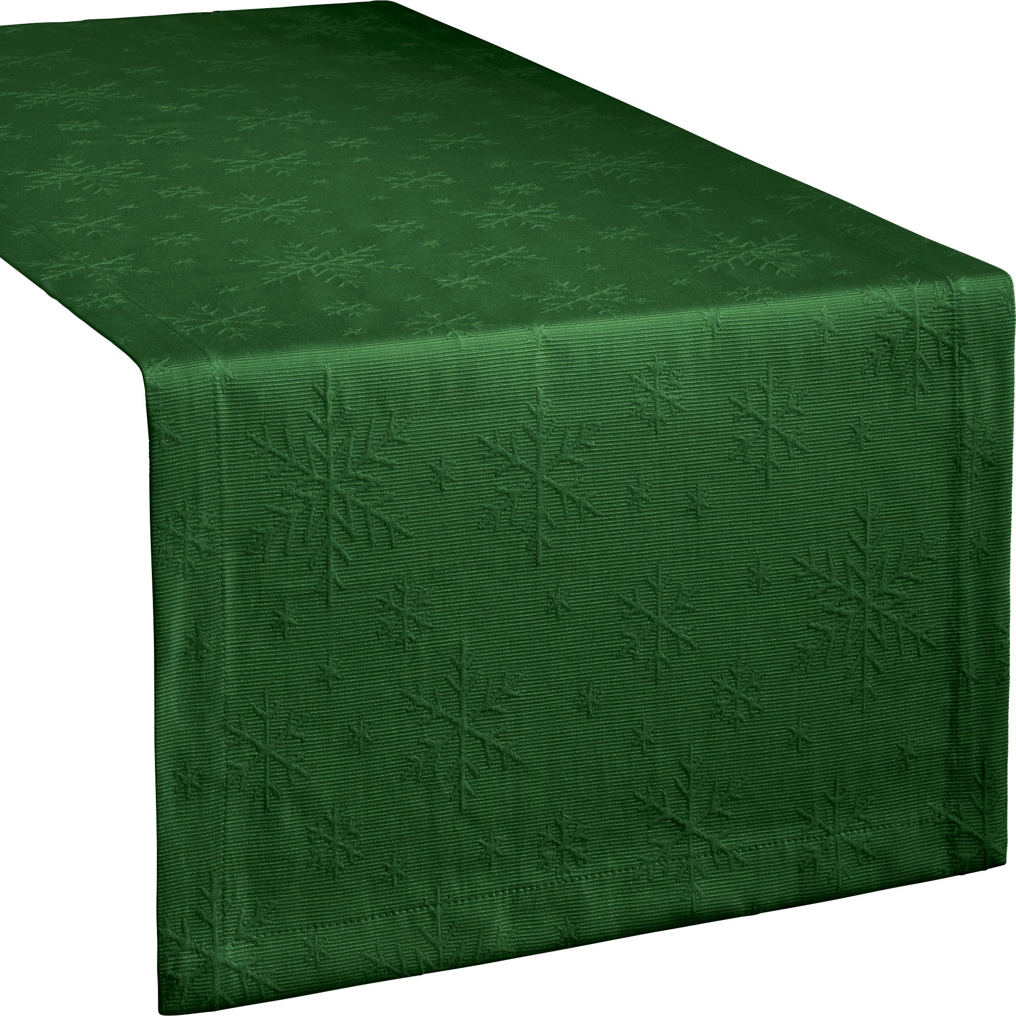 REDBEST Tischdecke Tischläufer "Snowflake", bügelleicht Uni/Motiv