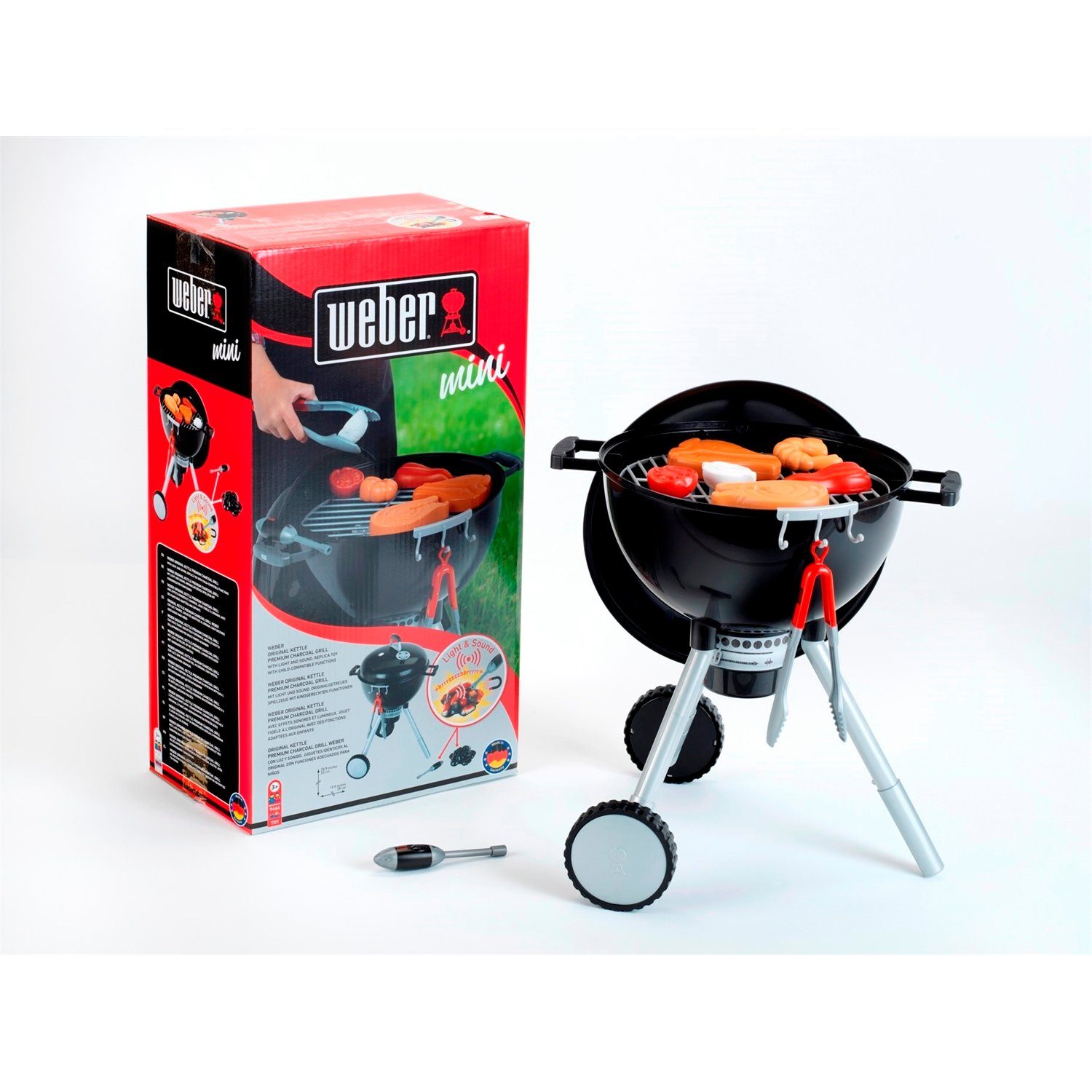 Theo Klein Kinder-Grill 9466 Weber Kugelgrill One Touch Premium mit Licht u günstig online kaufen
