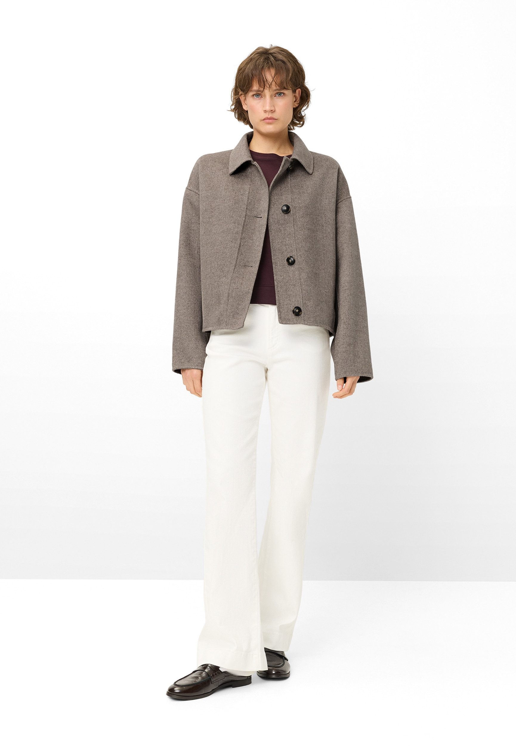 Fuchs Schmitt Wolljacke JACKE WOLLE BEIGE/KITT