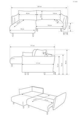 WFL GROUP Ecksofa Polly