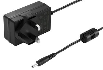 Poppstar Steckernetzteil 12V 2A (UK Stecker) Stromadapter Universal-Netzteil (UK-Adapter für externe Festplatten-Gehäuse, Dockingstation uvm., 150cm)