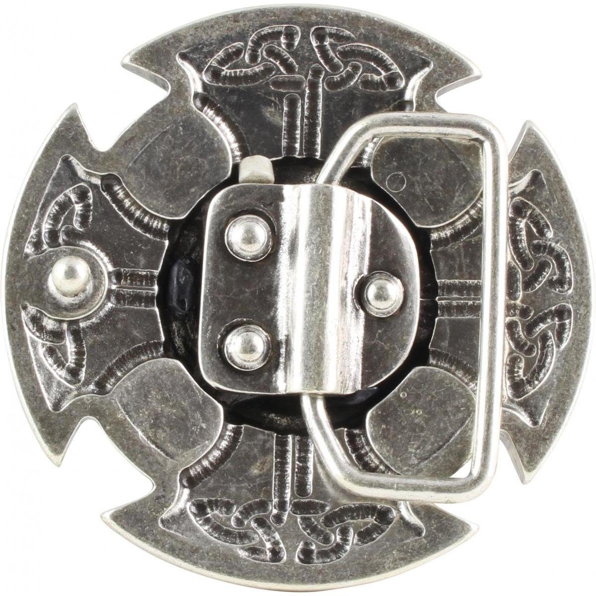 LARP- Buckle Gürtelschnalle Gürtelschließe - BELTINGER - und Keltischer cm 4,0 Mitt Knoten 40mm