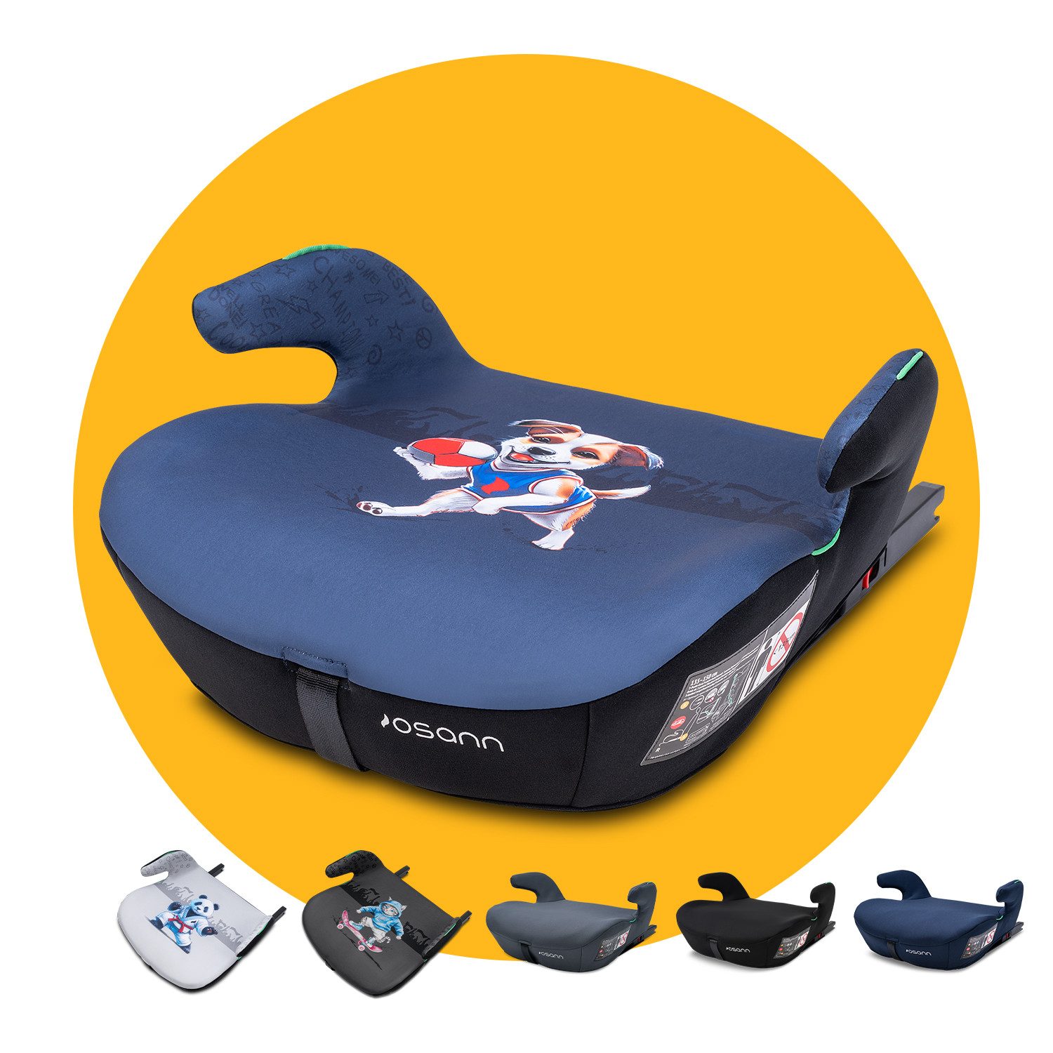 Osann Детские сиденьяrhöhung Boost Isofix, ab: 8 Jahren, bis: 12 Jahre, ab: 135 cm, bis: 150 cm, Sitzerhöhung Auto Kinder mit Isofix ab 135cm, Sitzschale, Booster