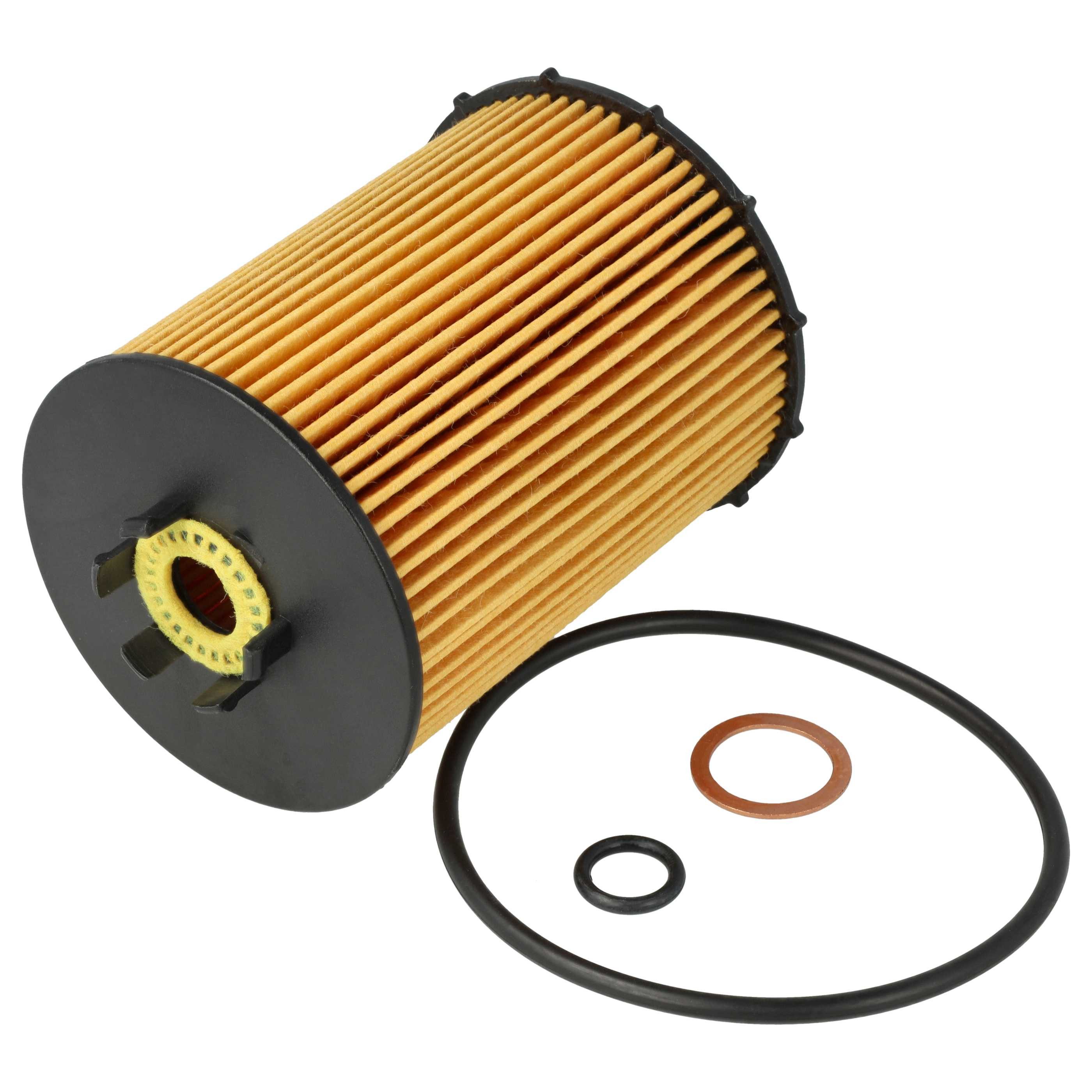vhbw Ersatzfilter passend für BMW 6 (E63) 650 i Coupe 09/05 -08/10, Cabriolet (E64) 650, Zubehör für BMW 6 (E63) 650 i Coupe 09/05 -08/10 Cabriolet (E64) 650 i 09/05 -08/10, Einfache Installation