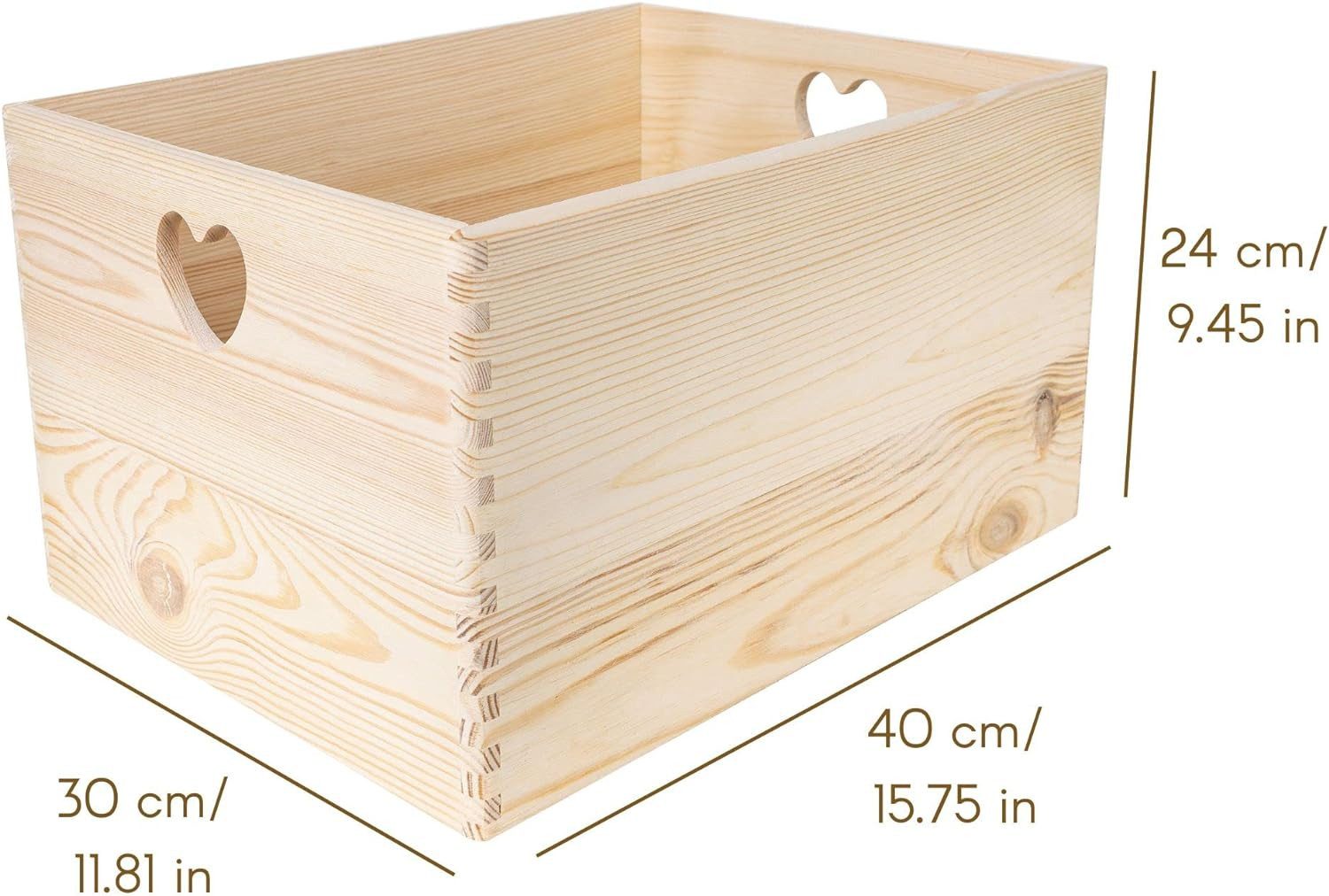 Creative Deco Aufbewahrungsbox Holzkiste Obstkiste Korb günstig online kaufen