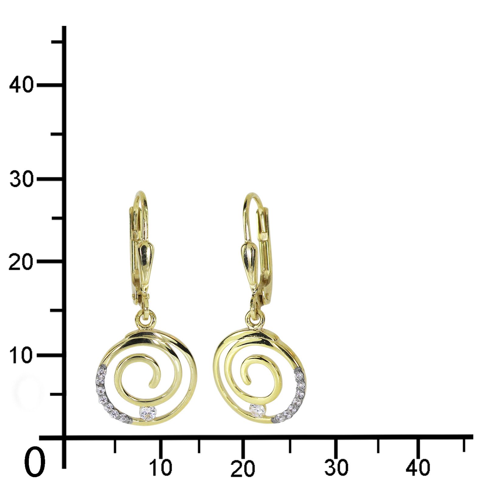 OSTSEE-SCHMUCK Paar Ohrhänger Ostsee-Schmuck Ohrhänger Spirale günstig online kaufen